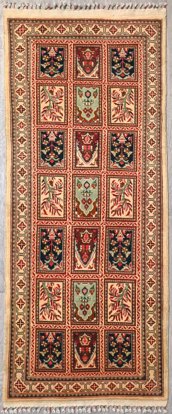 Beige Persian Garden Design Runner 210cm x 87cm