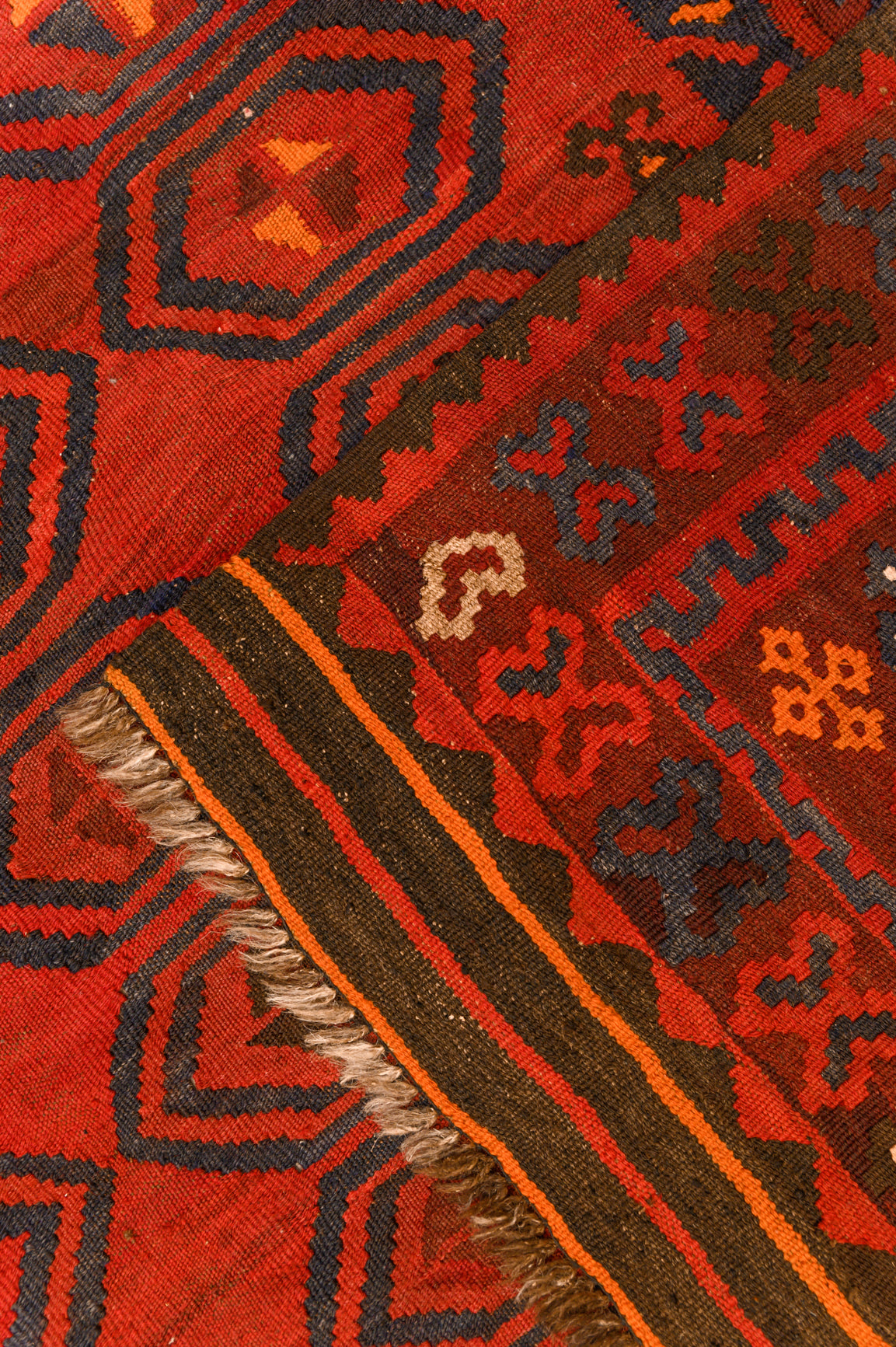 Red Vintage Persian Kilim 275cm x 225cm