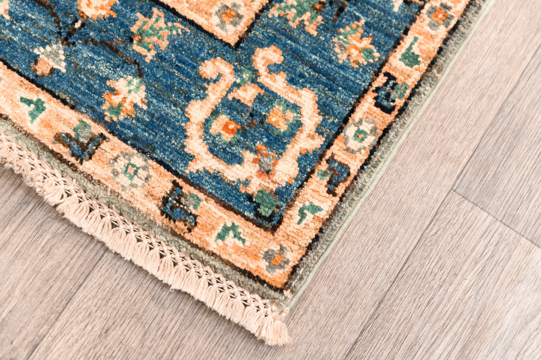 Grey Afghan Chobi Runner 314cm x 87cm