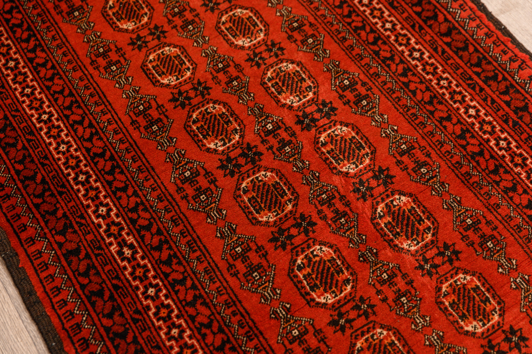Vintage Afghan Waziri Kundus Wool Runner 290cm x 75cm