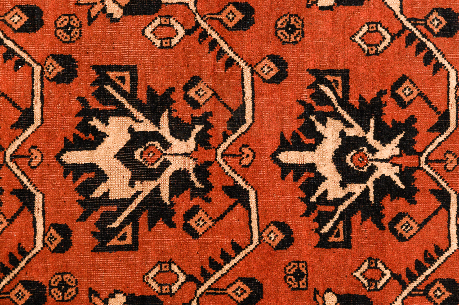 Vintage Terracotta Afghan Kundus Wool Rug 292cm x 205cm