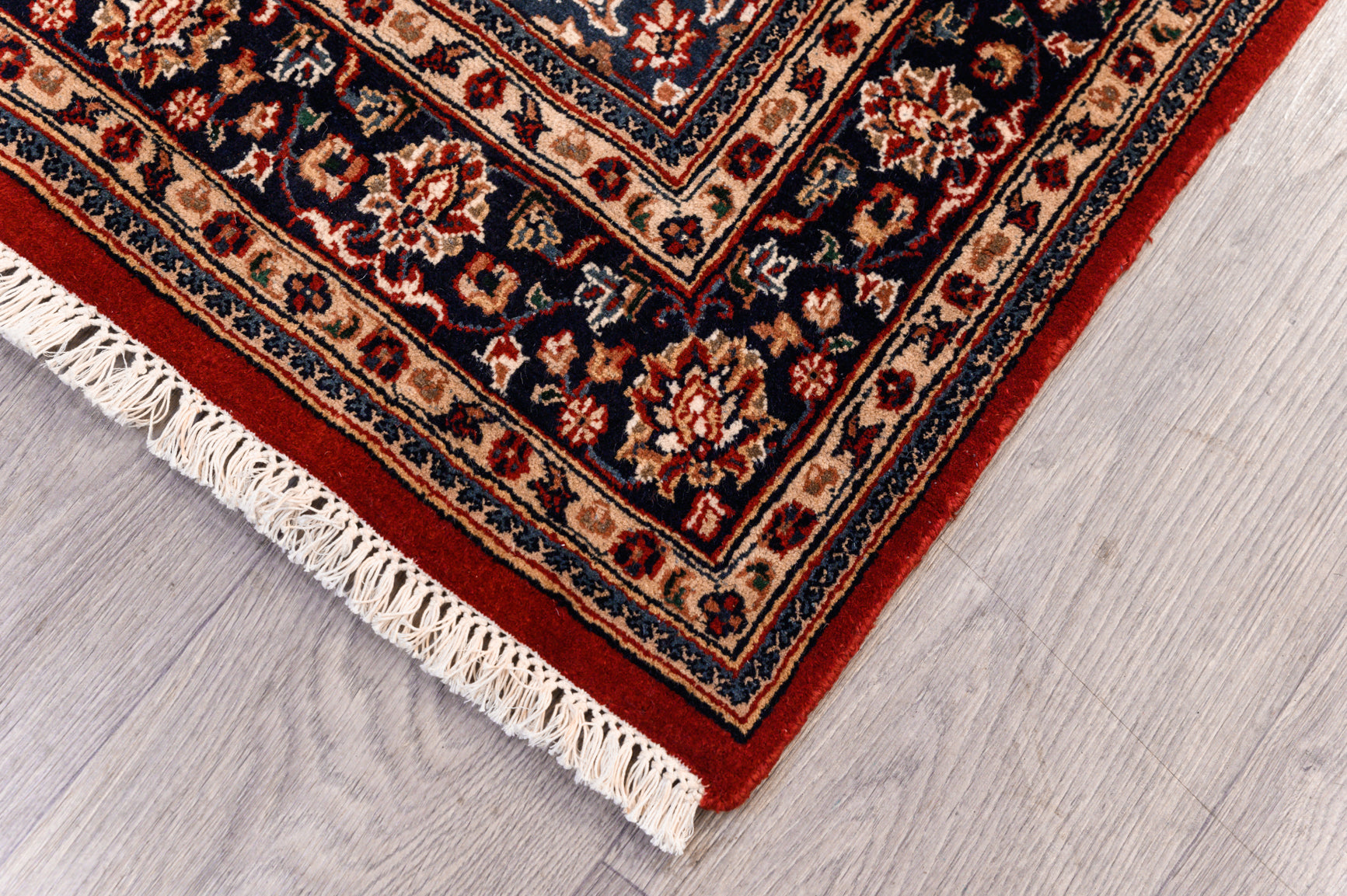 Red Persian Kashan Wool Rug 187cm x 120cm