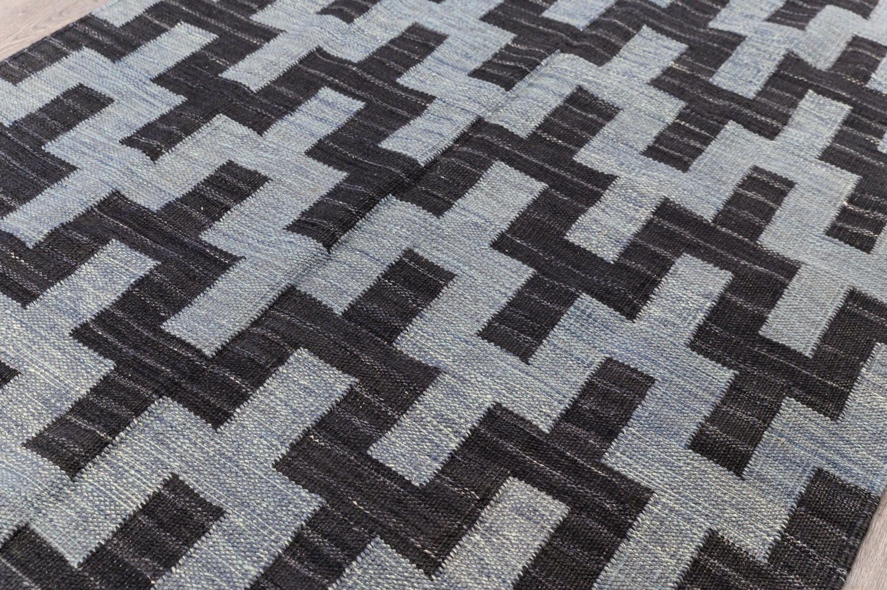 Blue Modern Persian Sumak 244cm x 153cm