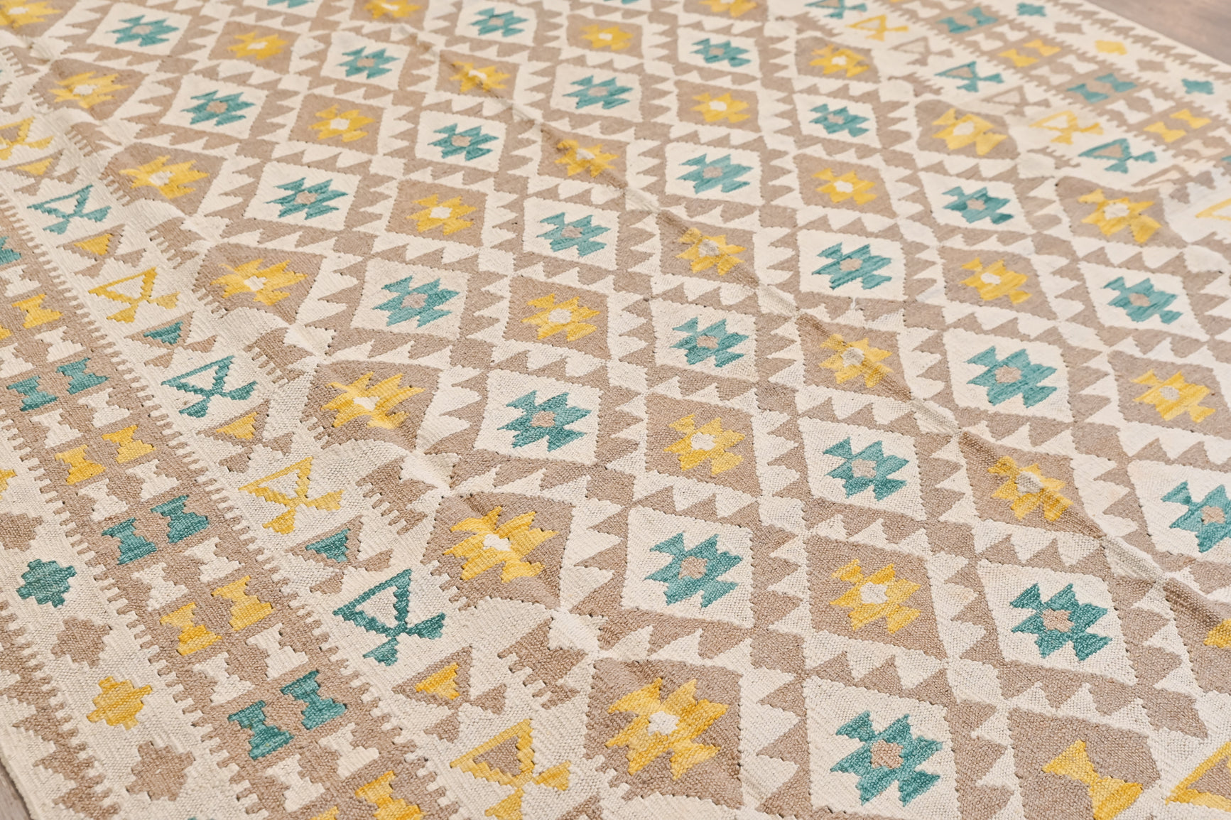 Muted Multicolour Boho Kilim 304cm x 204cm