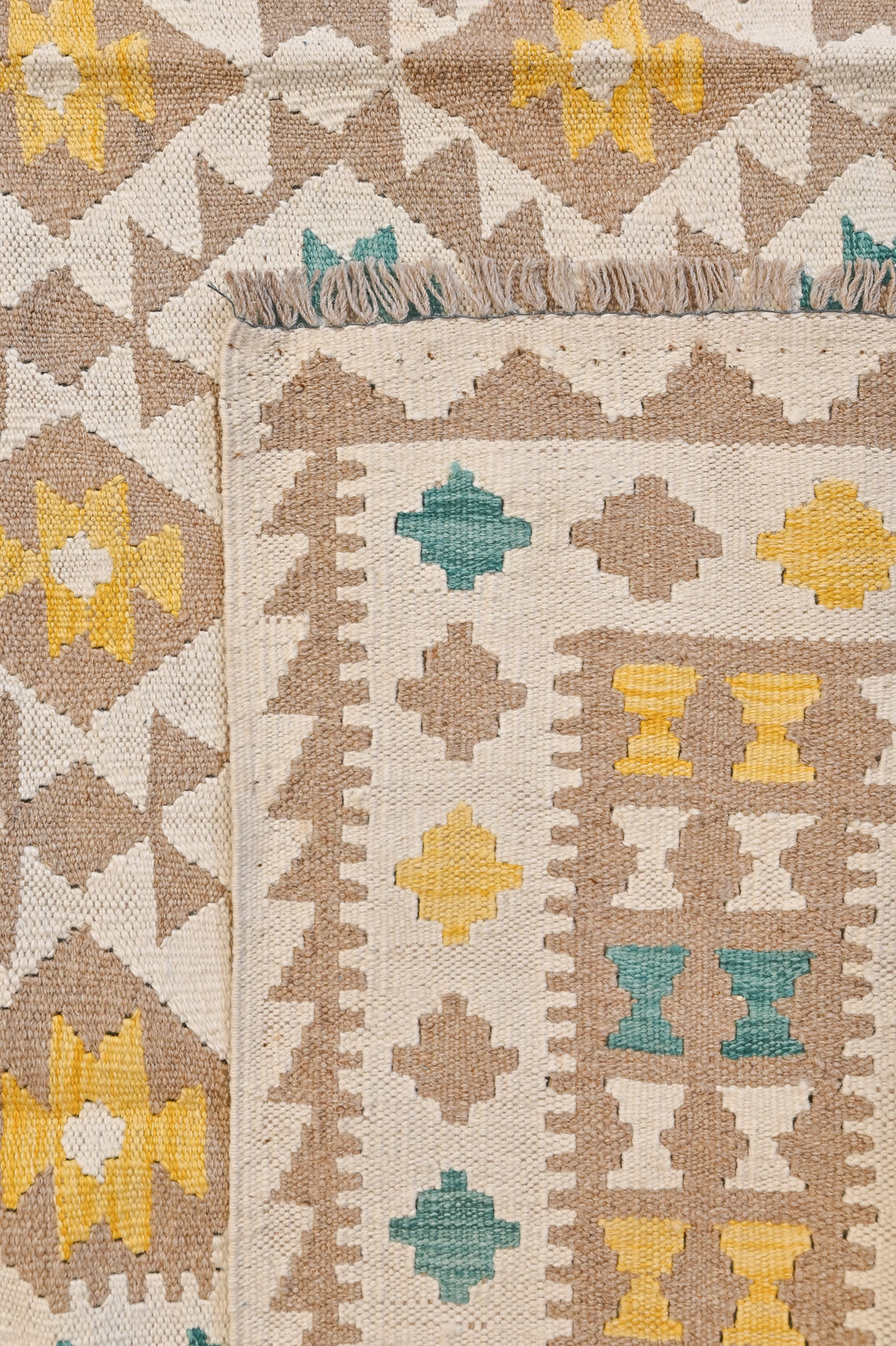 Muted Multicolour Boho Kilim 304cm x 204cm