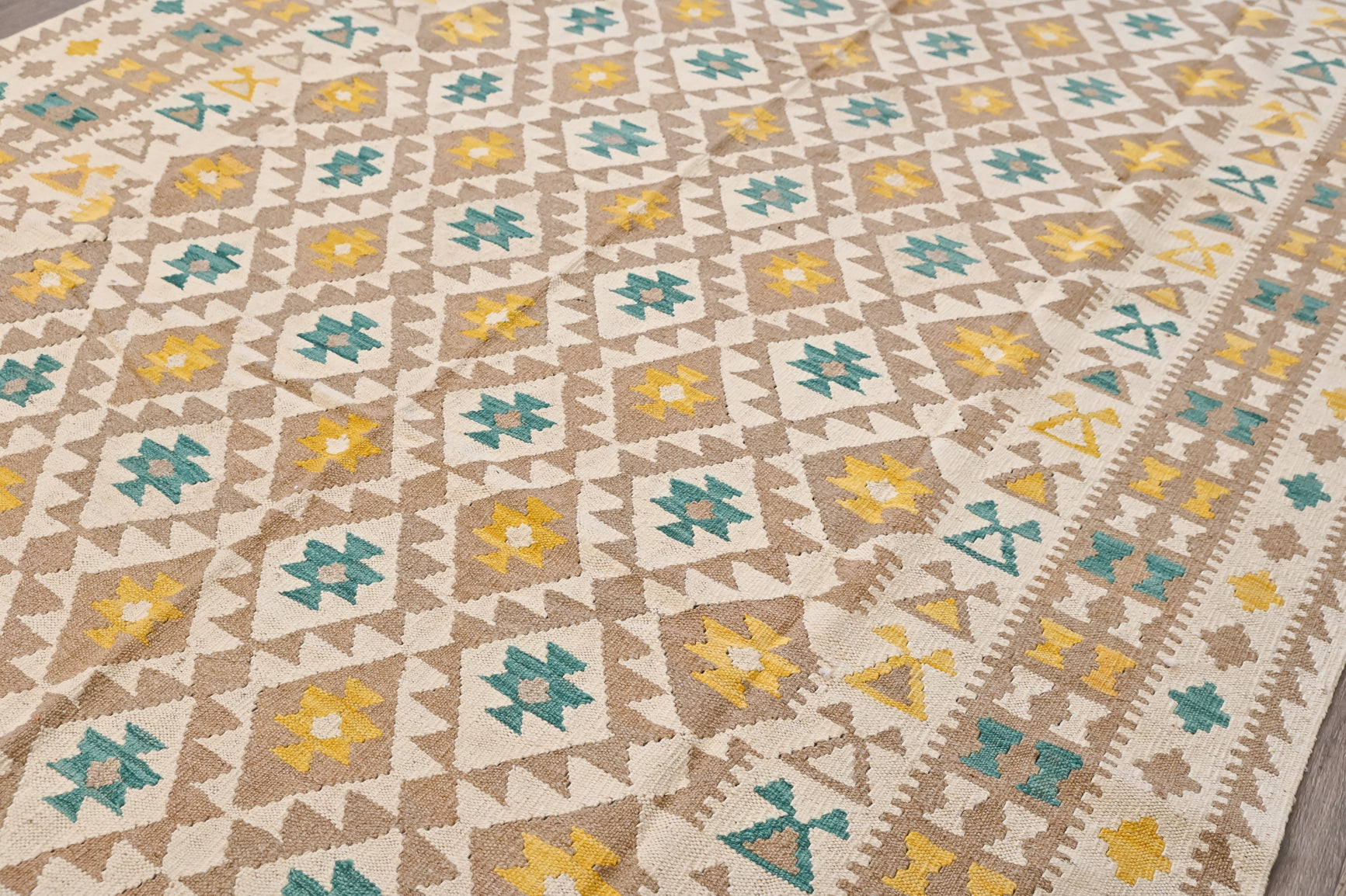 Muted Multicolour Boho Kilim 304cm x 204cm