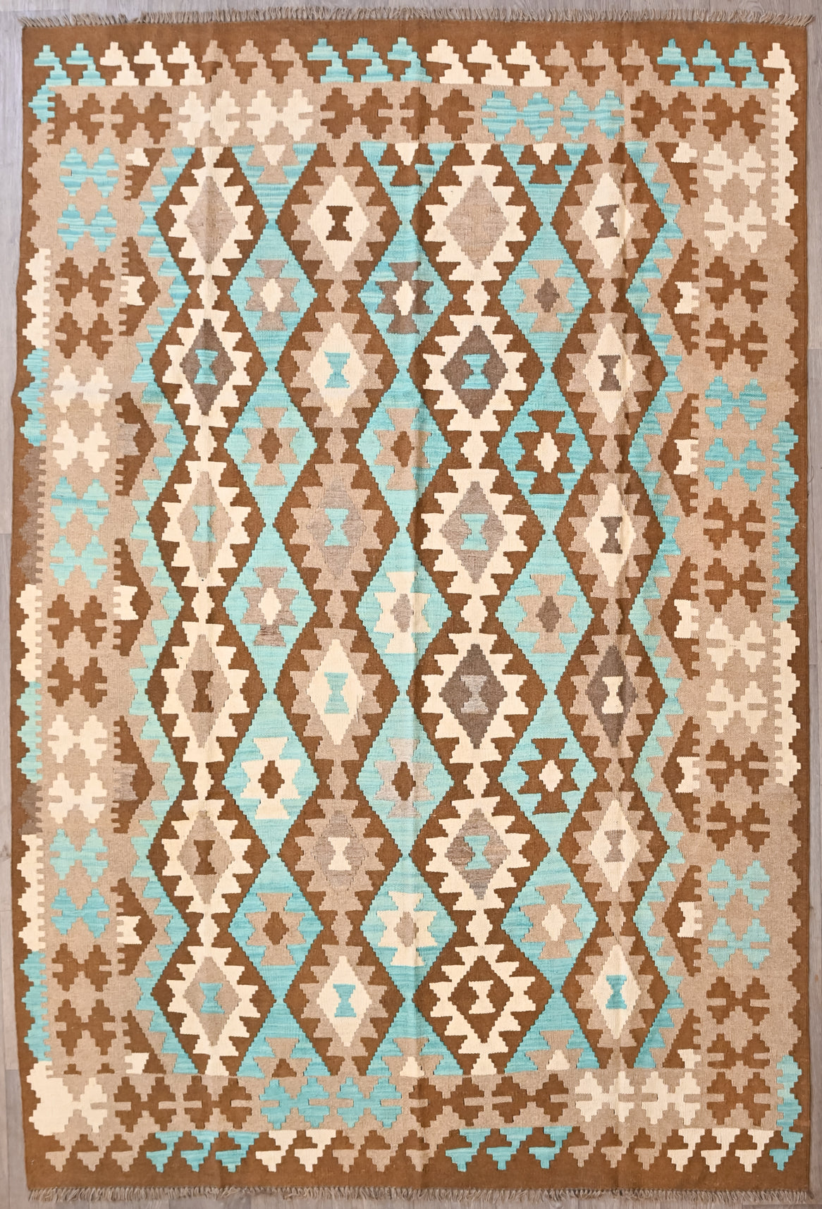 Muted Multicolour Boho Kilim 290cm x 194cm