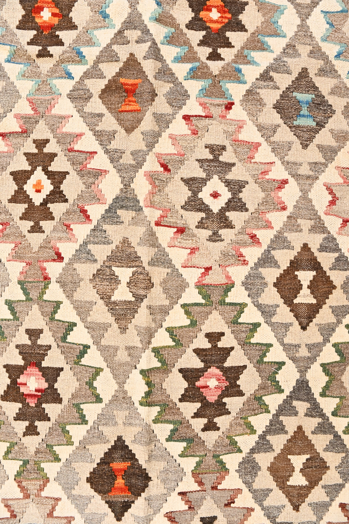 Muted Multicolour Afghan Boho Kilim 305cm x 262cm