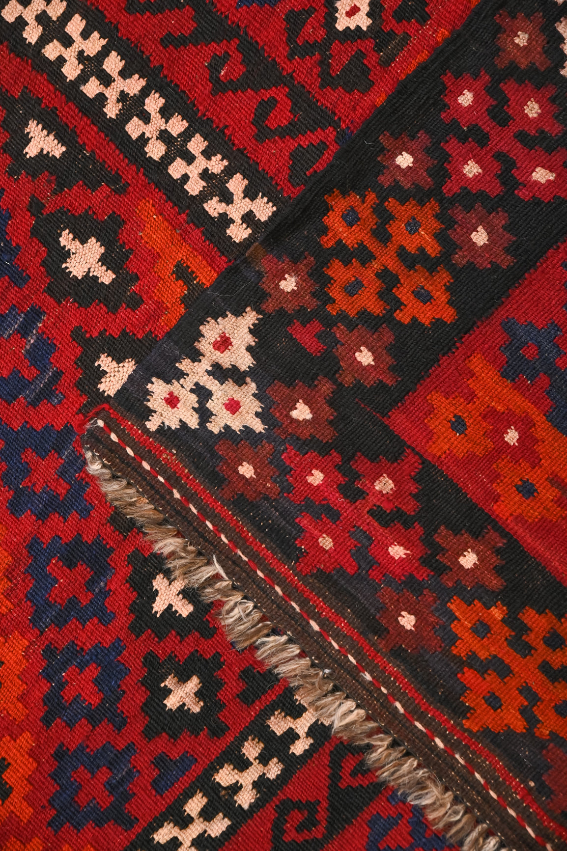 Red Vintage Persian Kilim 273cm x 209cm