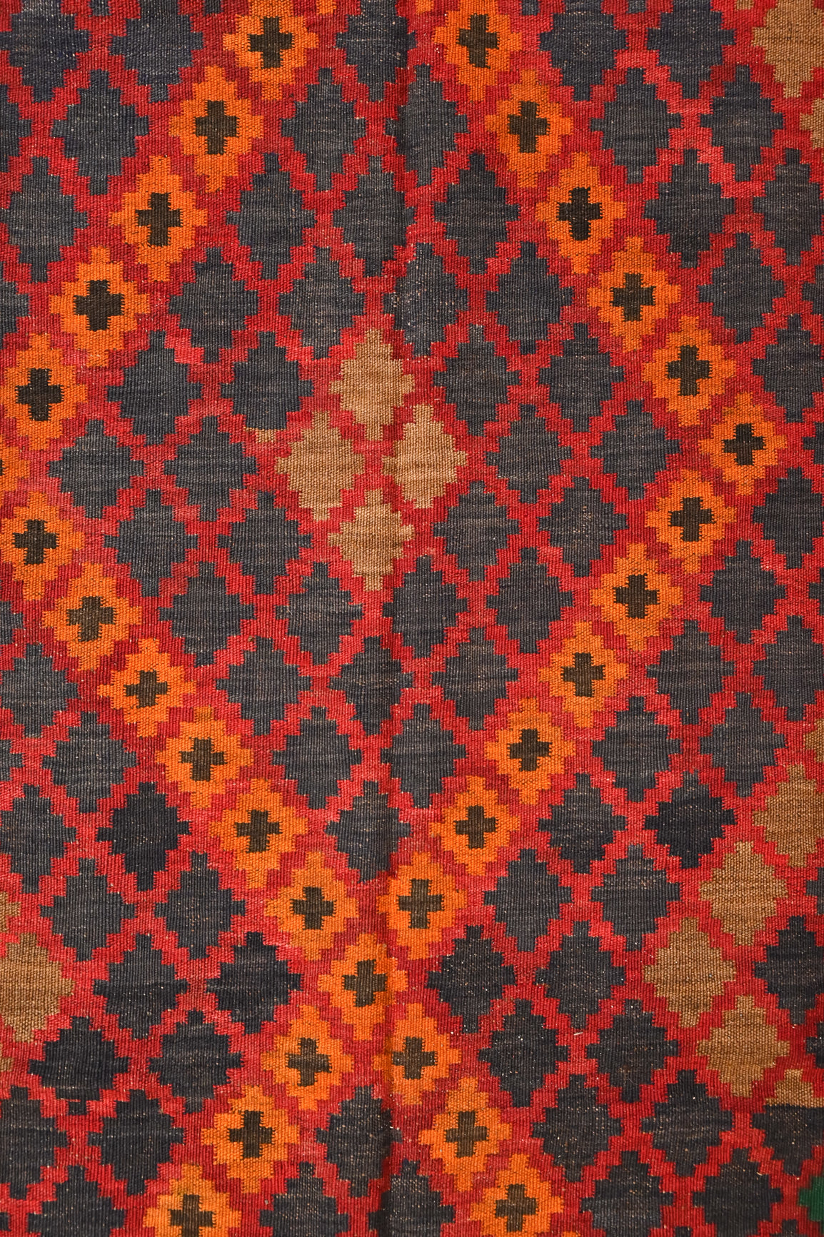 Red Vintage c.1970's Persian Kilim 321cm x 219cm