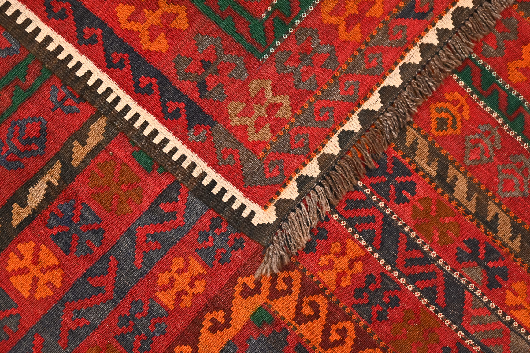 Red Vintage c.1970's Persian Kilim 321cm x 219cm