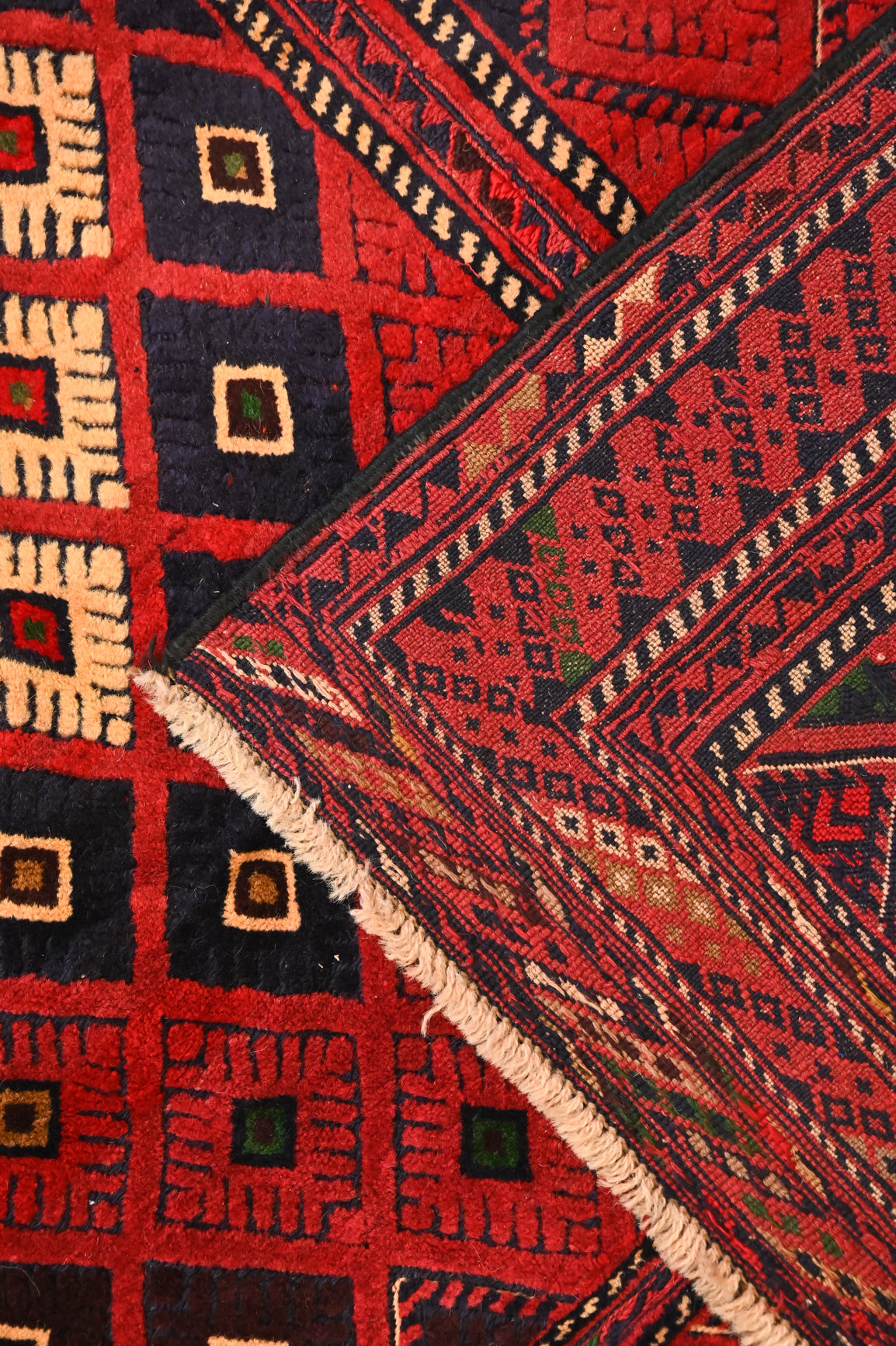 Red Persian Sumak Kilim Wool Rug 178cm x 134cm