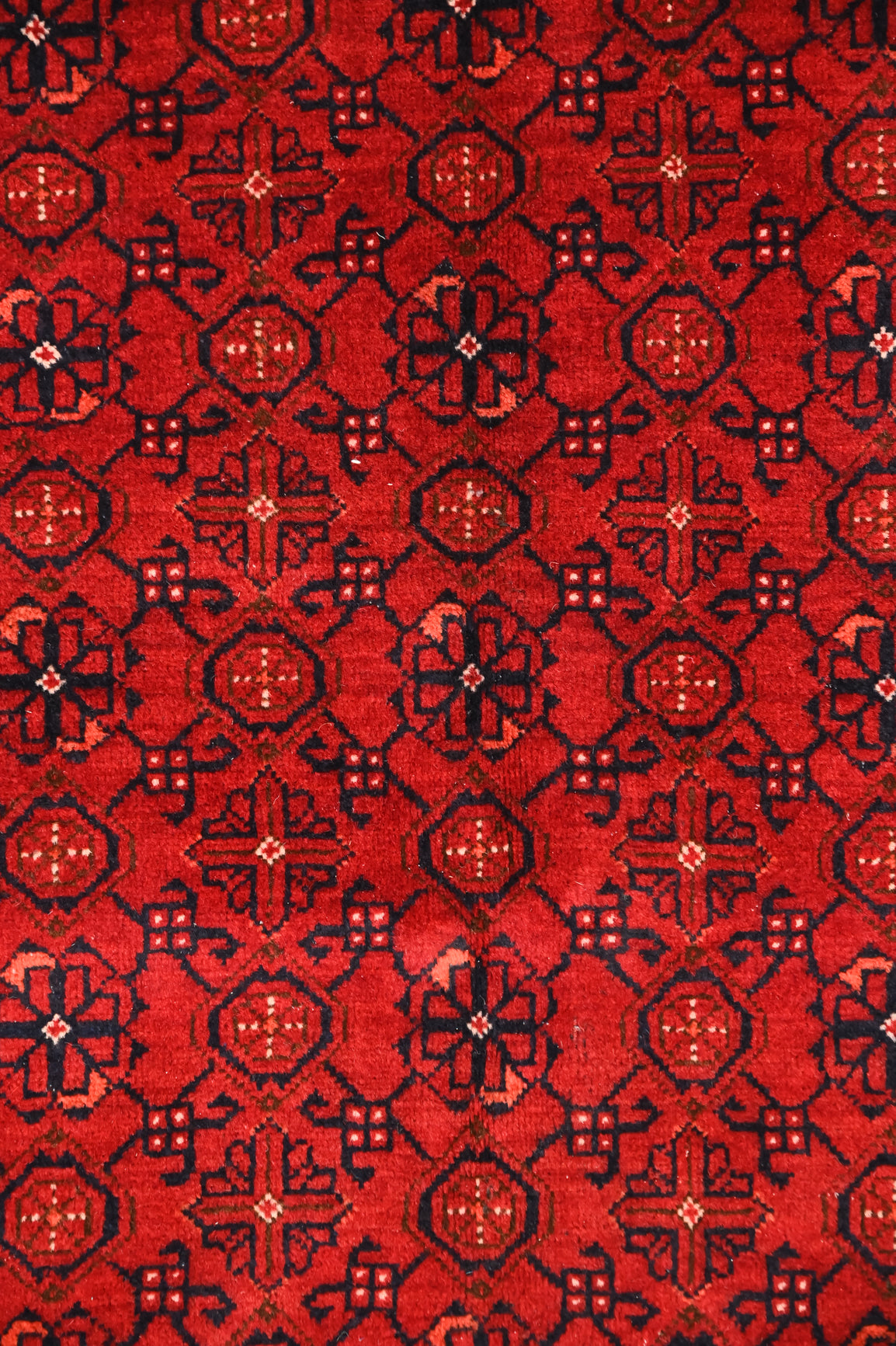 Red Vintage Afghan Kundus Wool Rug 290cm x 200cm
