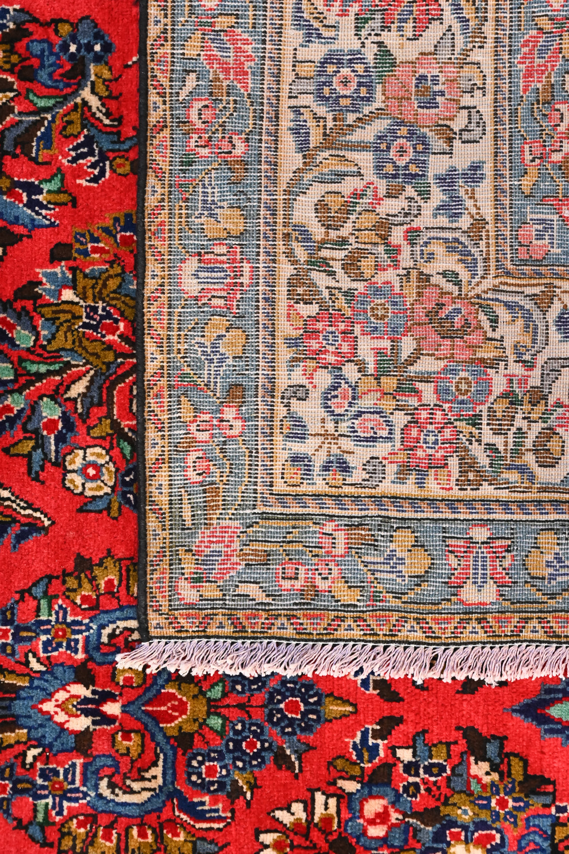 Pink Red Lilian Wool Rug 298cm x 188cm