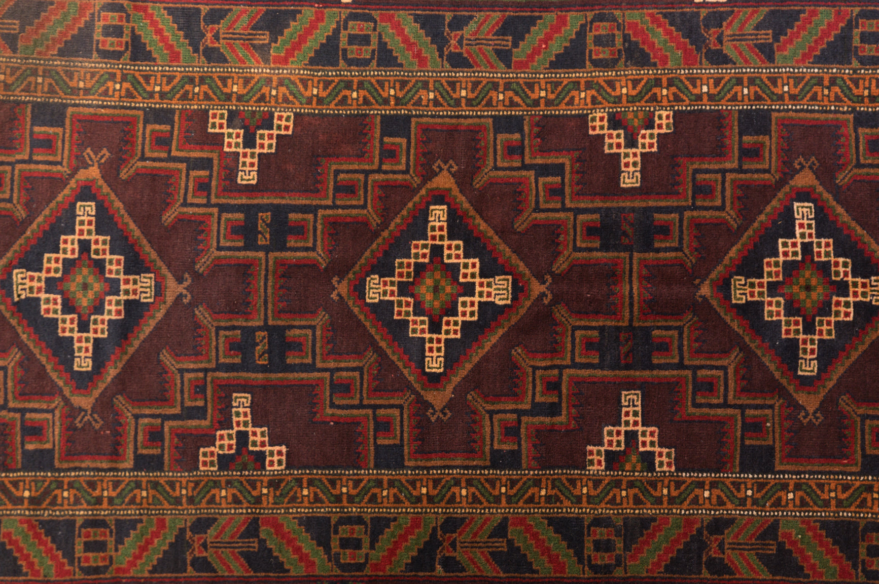 Vintage Persian Baluchi Wool Rug 184cm x 110cm