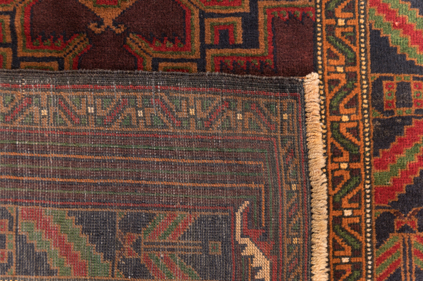 Vintage Persian Baluchi Wool Rug 184cm x 110cm