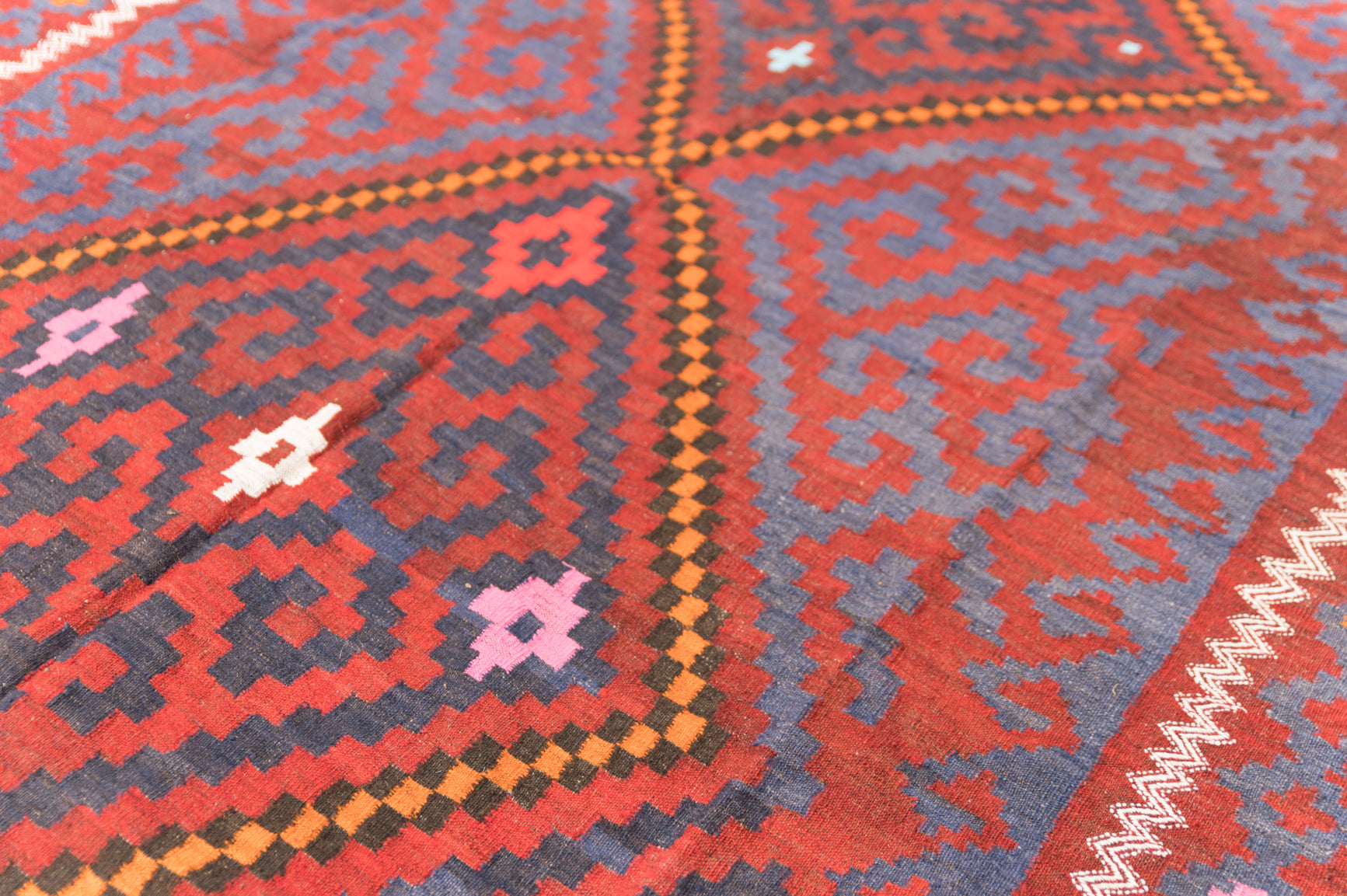 Vintage c.1980's Persian Kilim 282cm x 192cm