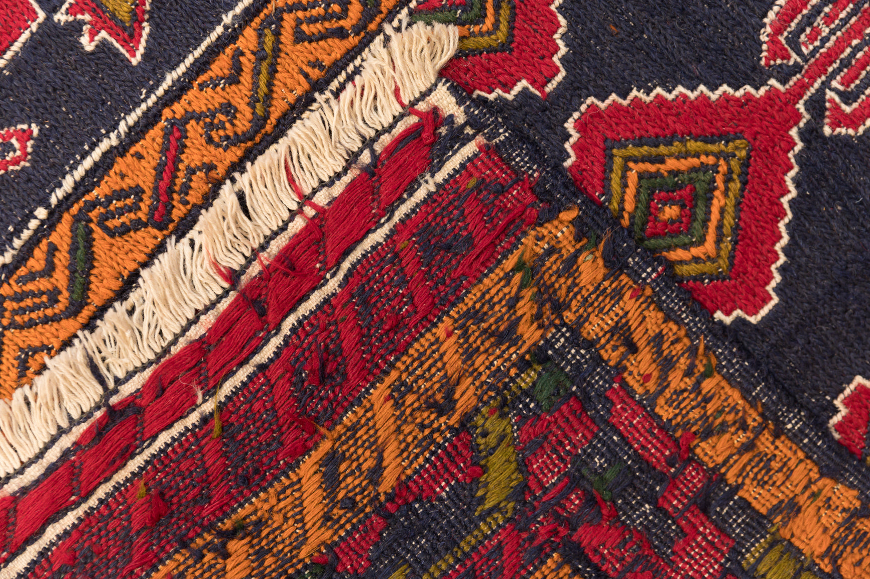 Vintage Persian Sumak Runner 153cm x 116cm