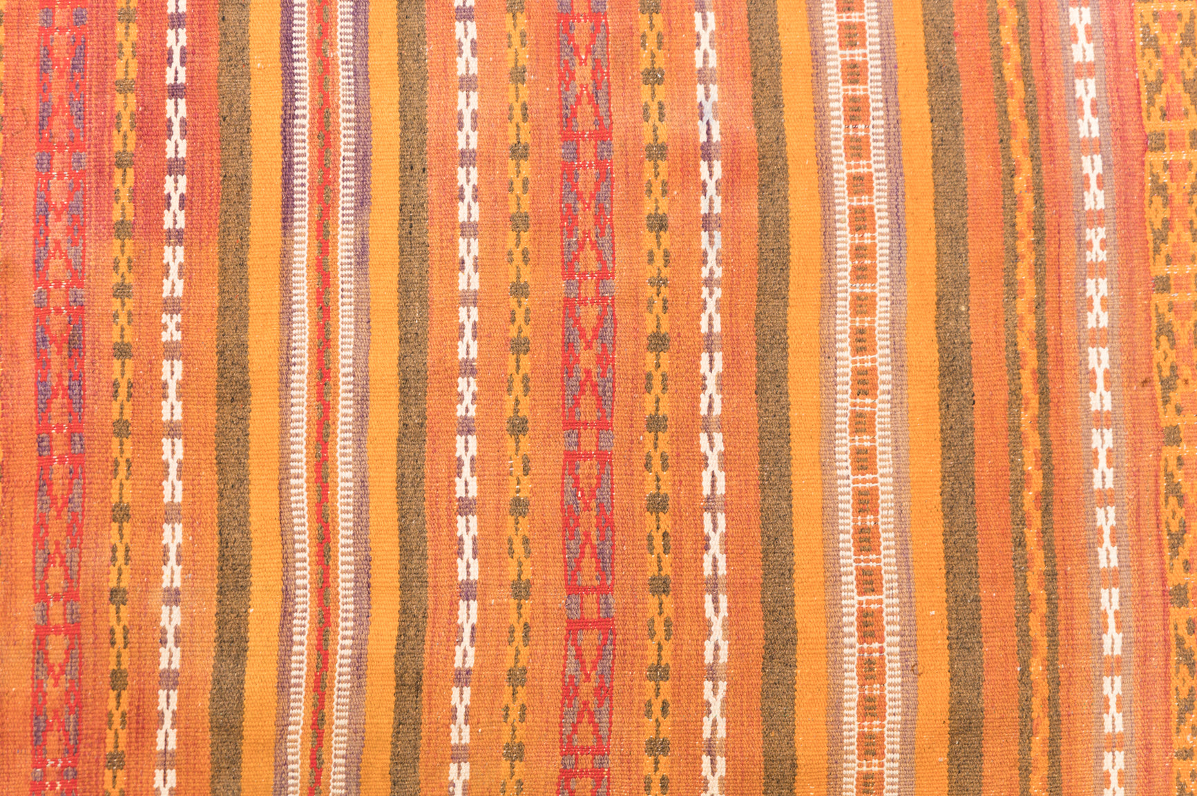 Vintage Turkish Wool Kilim 221cm x 113cm