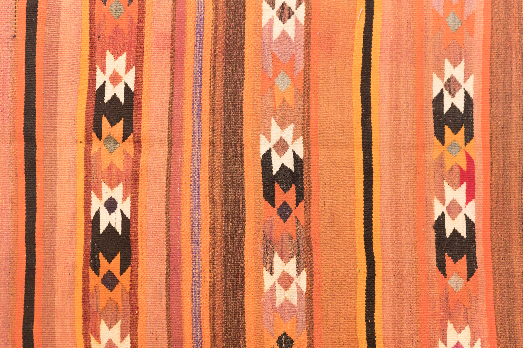 Vintage Turkish Wool Kilim 221cm x 130cm