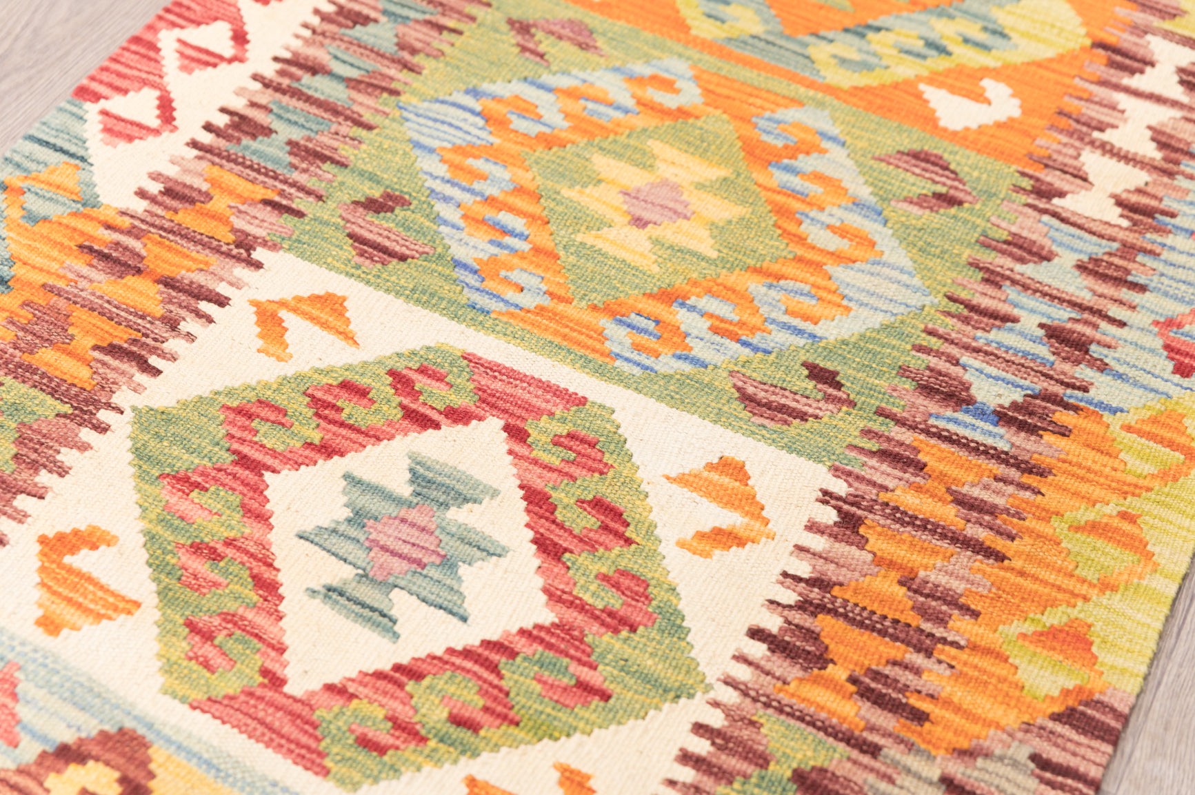Rare XL Boho Wool Runner 969cm x 81cm