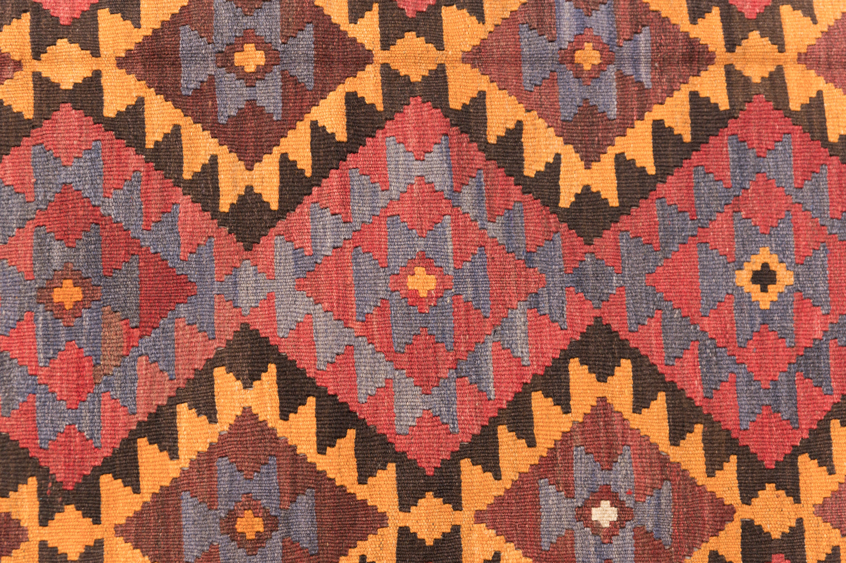 Orange Red Vintage Persian Kilim 294cm x 217cm