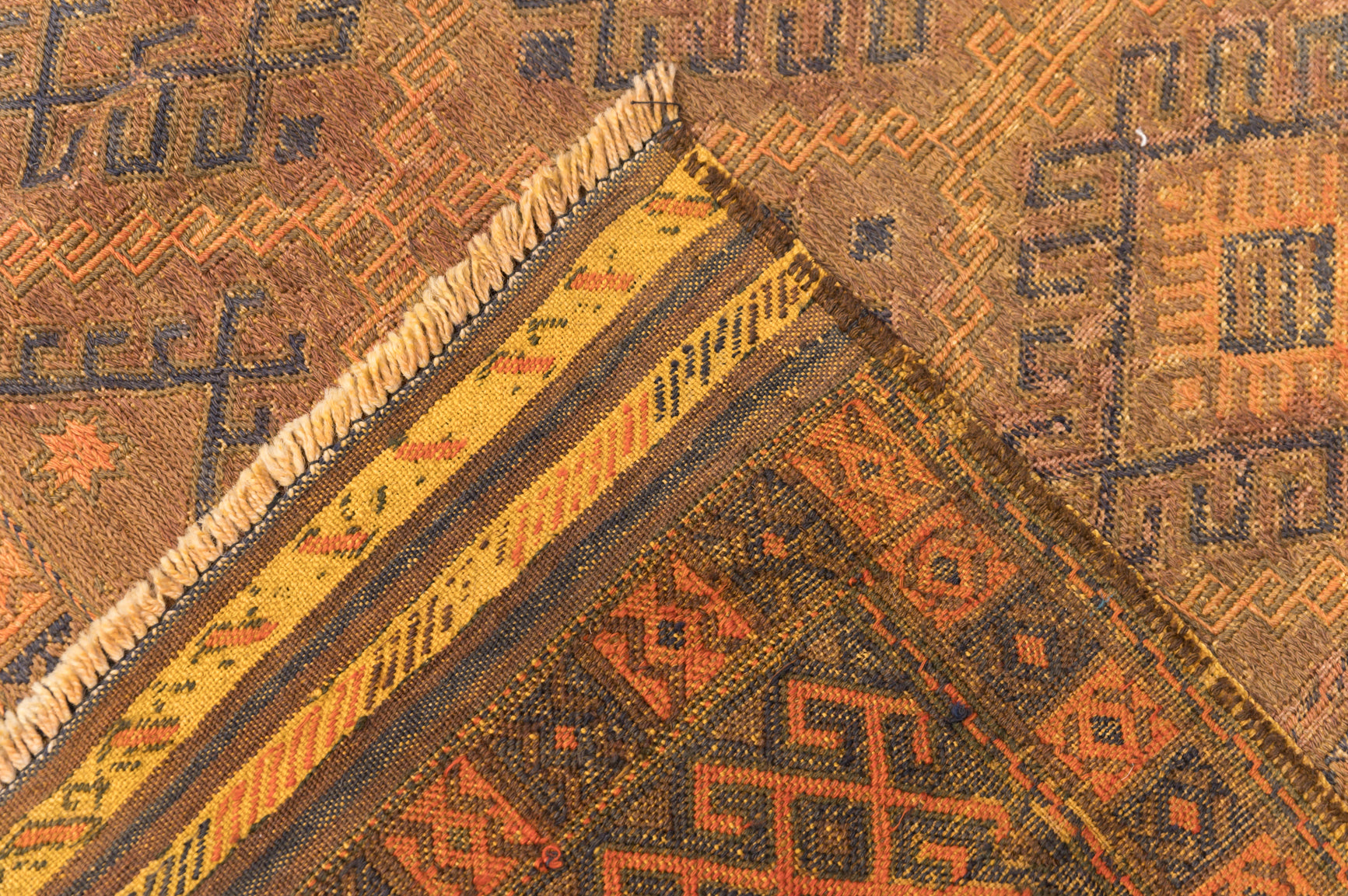 Semi-Antique Persian Sumak Wool Rug c.1940's  254cm x 177cm