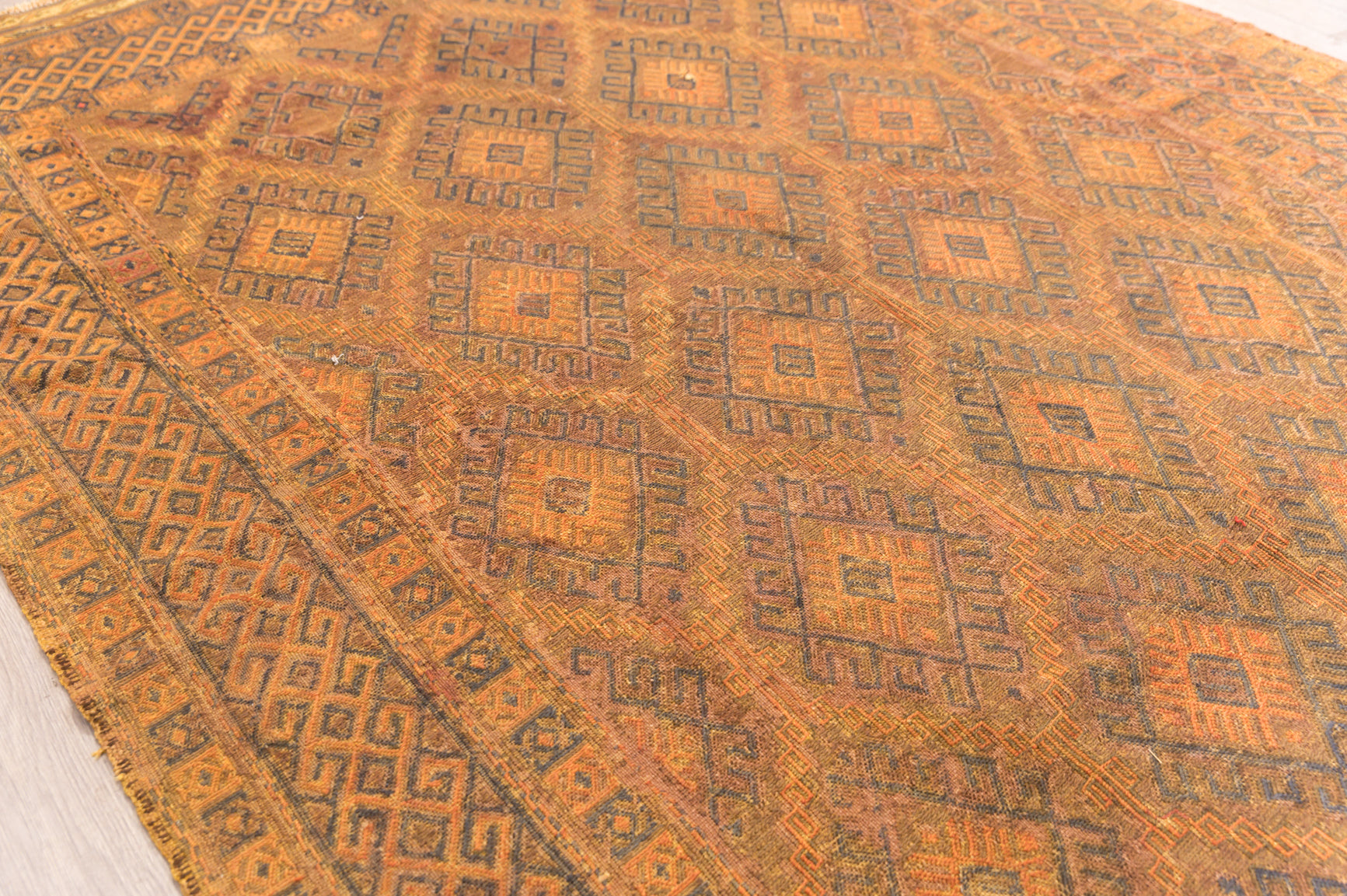 Semi-Antique Persian Sumak Wool Rug c.1940's  254cm x 177cm