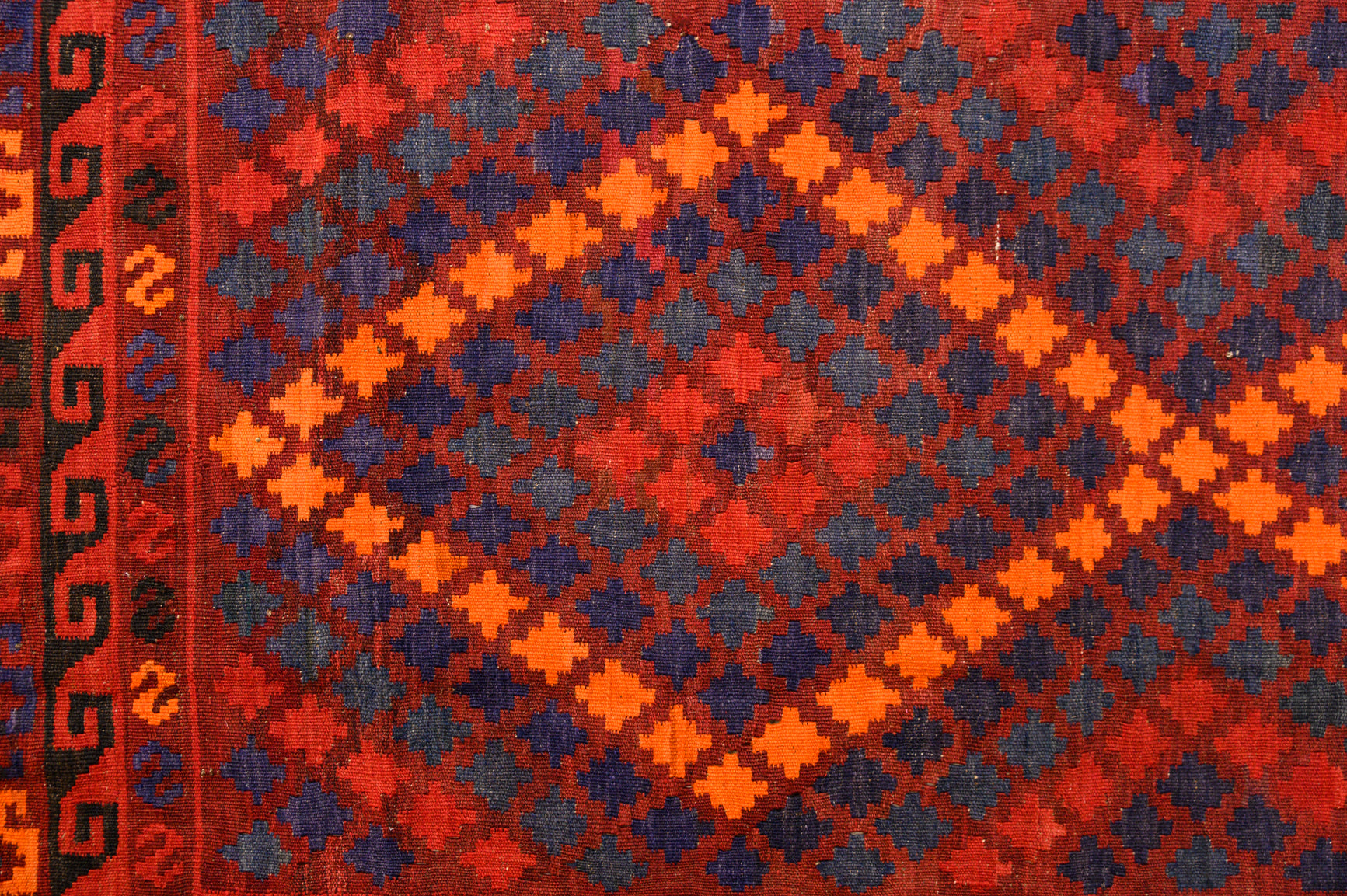 Vintage Persian Wool Kilim 217cm x 137cm