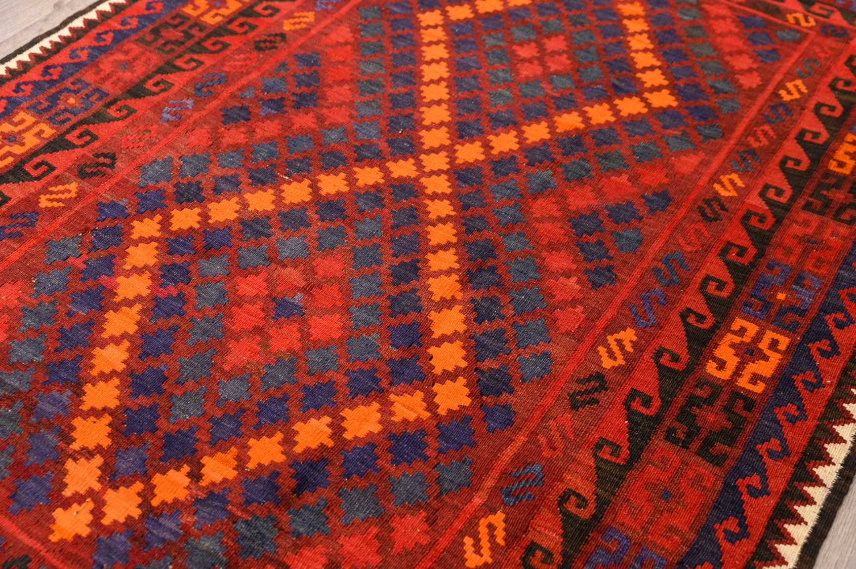 Vintage Persian Wool Kilim 217cm x 137cm