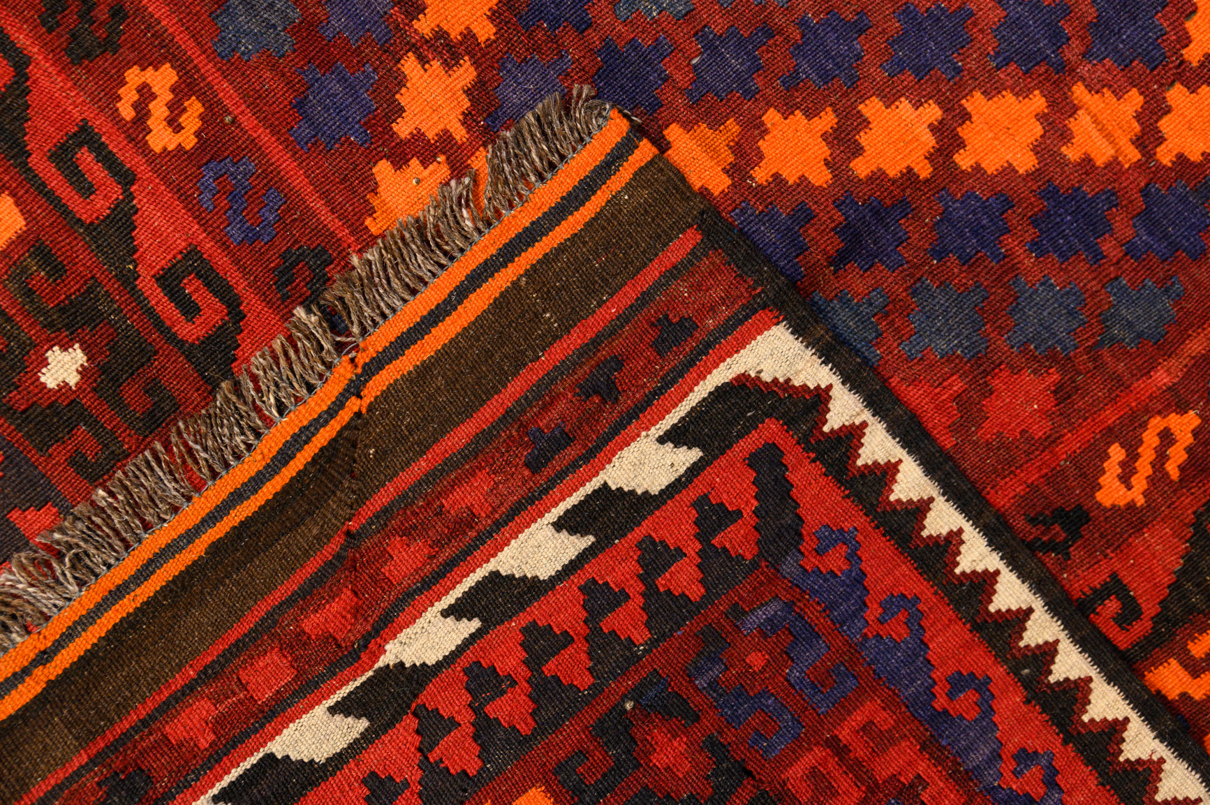 Vintage Persian Wool Kilim 217cm x 137cm