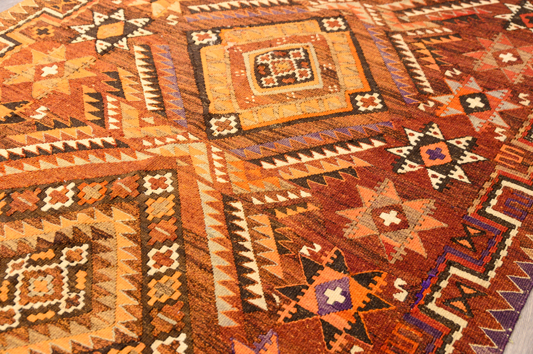 Fine Vintage Turkish Kilim 372cm x 159cm