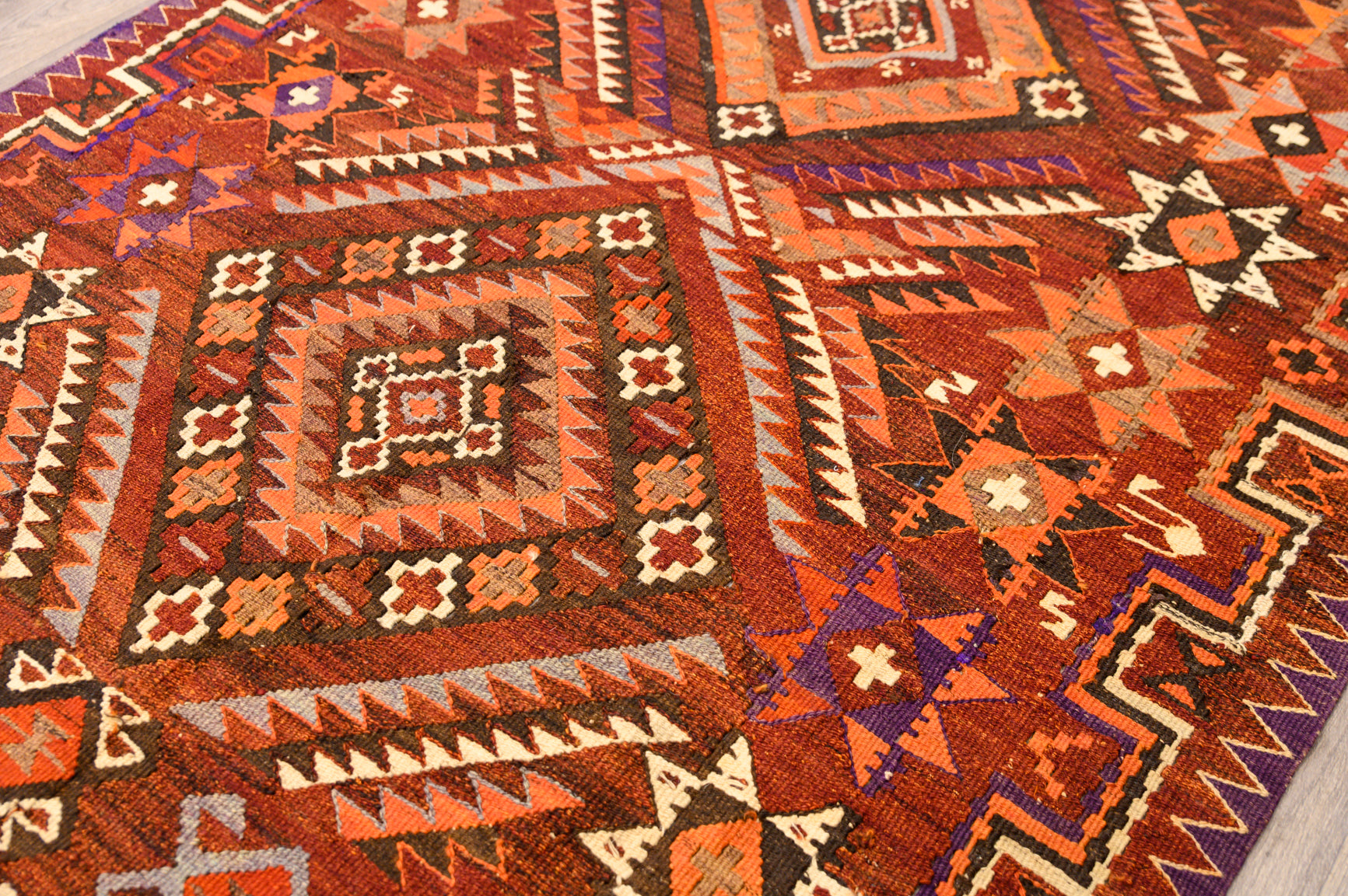 Fine Vintage Turkish Kilim 372cm x 159cm