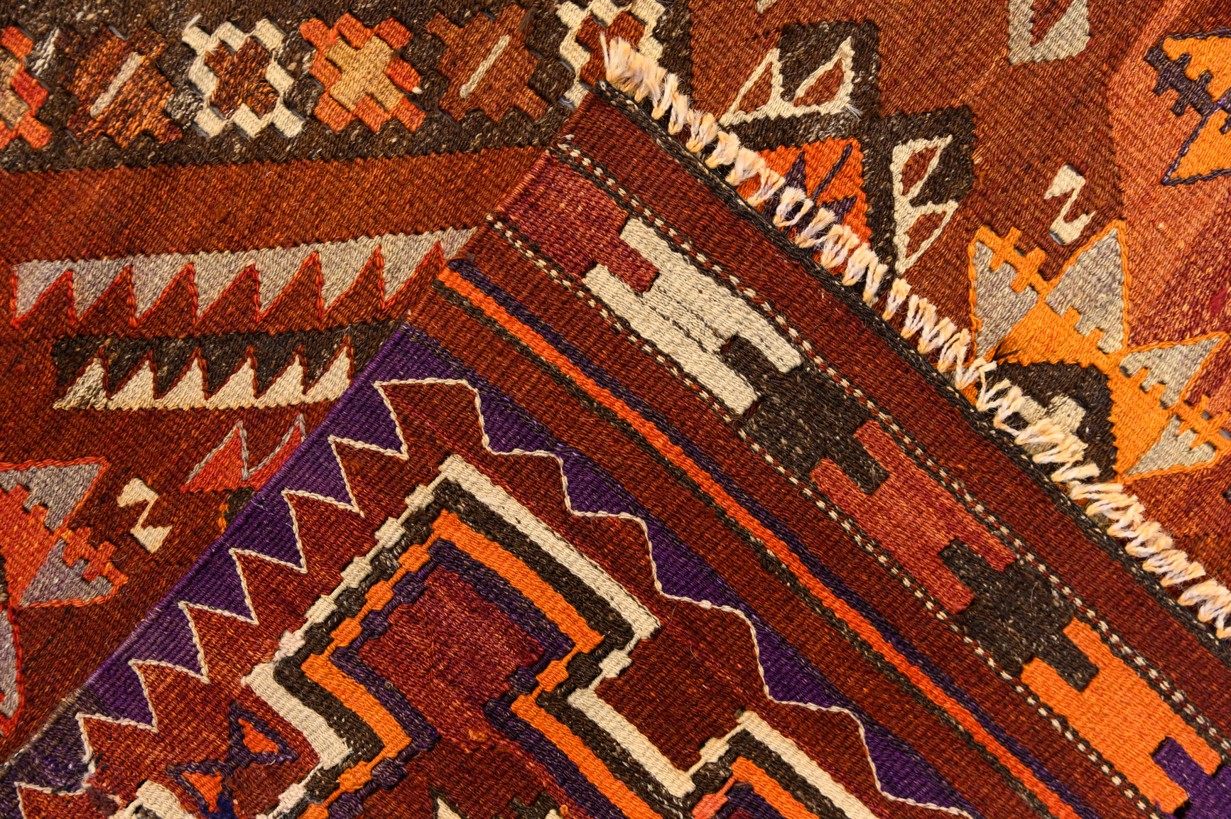 Fine Vintage Turkish Kilim 372cm x 159cm