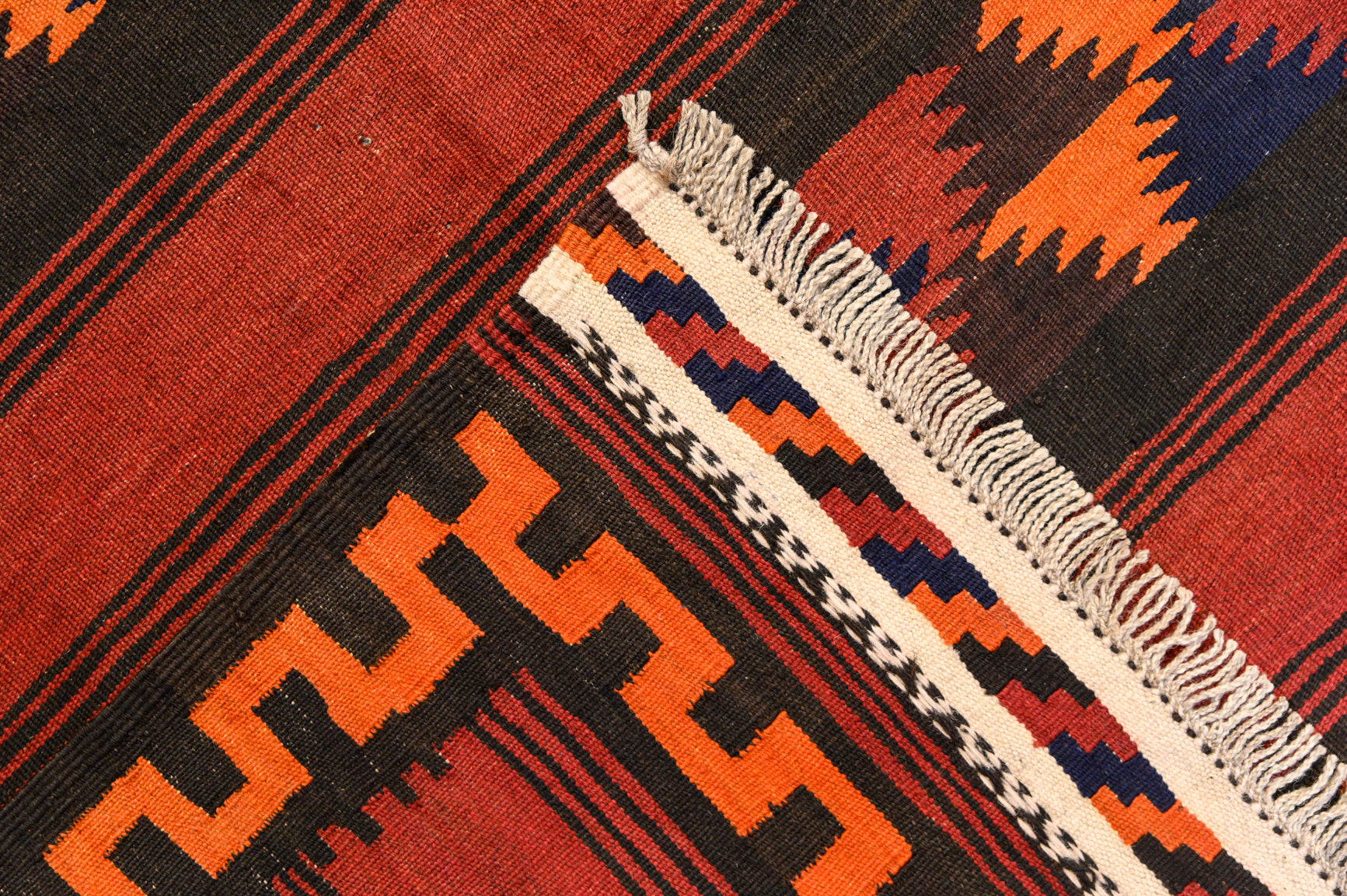 Red Vintage Persian Kilim 216cm x 122cm
