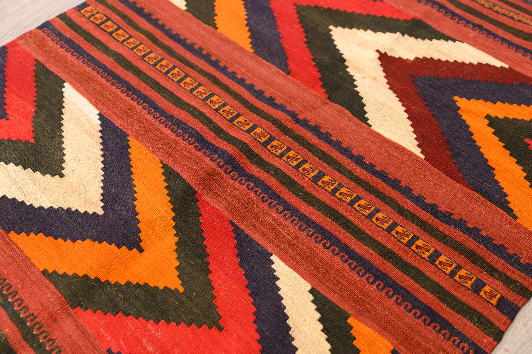 Red Persian Kilim 190cm x 107cm