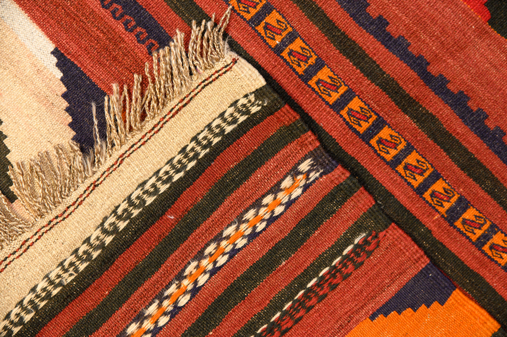 Red Persian Kilim 190cm x 107cm