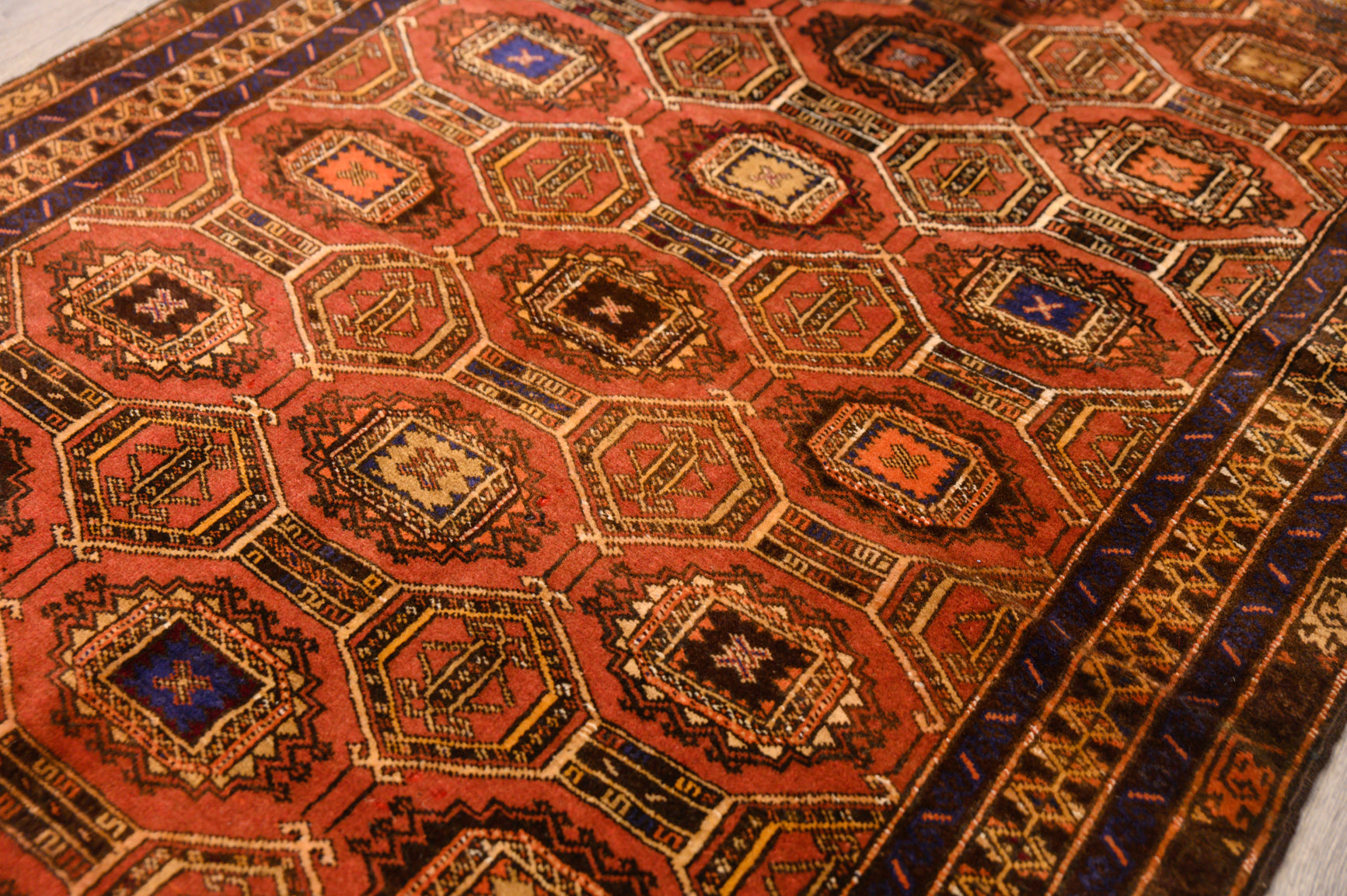 Vintage Persian Baluchi Wool Rug c.1960's 162cm x 114cm