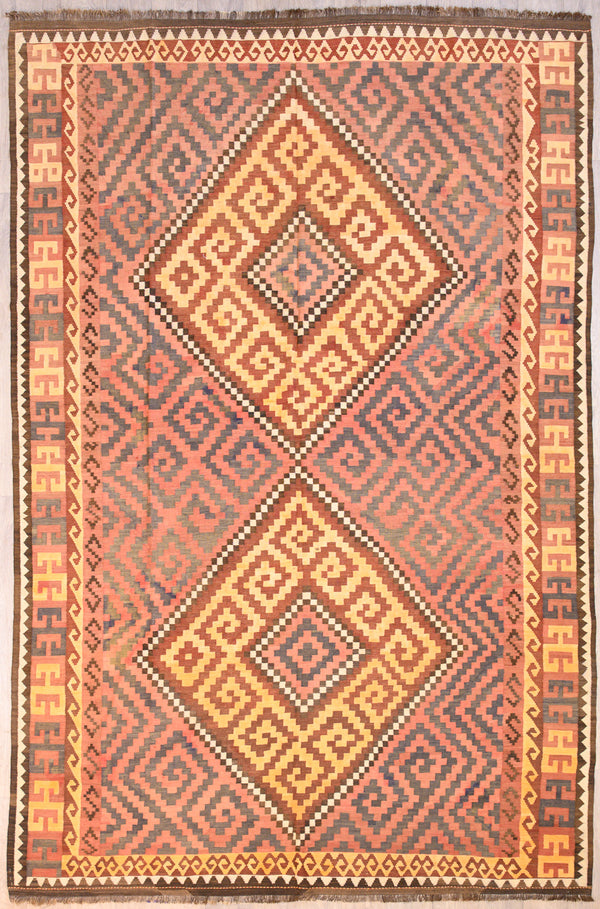 XL Muted c.1950's Persian Kilim  384cm x 250cm