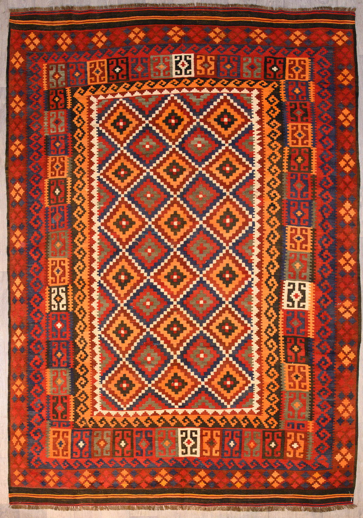 Vintage c.1980's Persian Kilim 358cm x 253cm