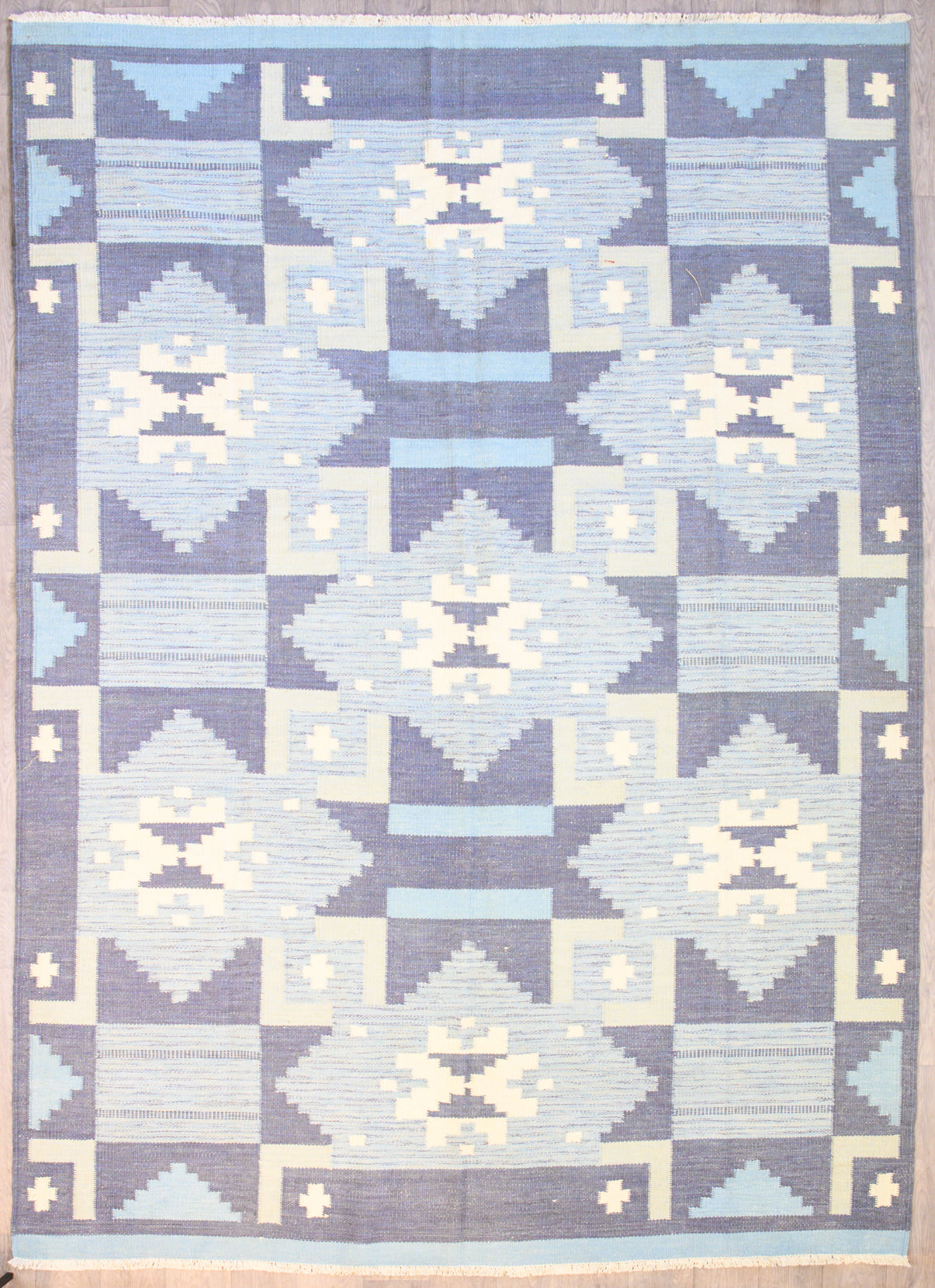 Blue XL Fine Turkish Wool Sumak 377cm x 271cm