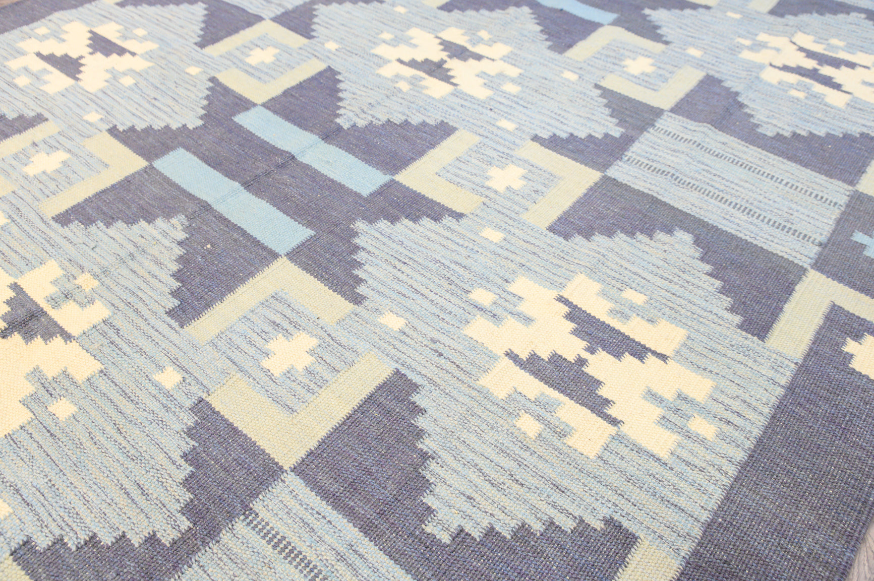 Blue XL Fine Turkish Wool Sumak 377cm x 271cm
