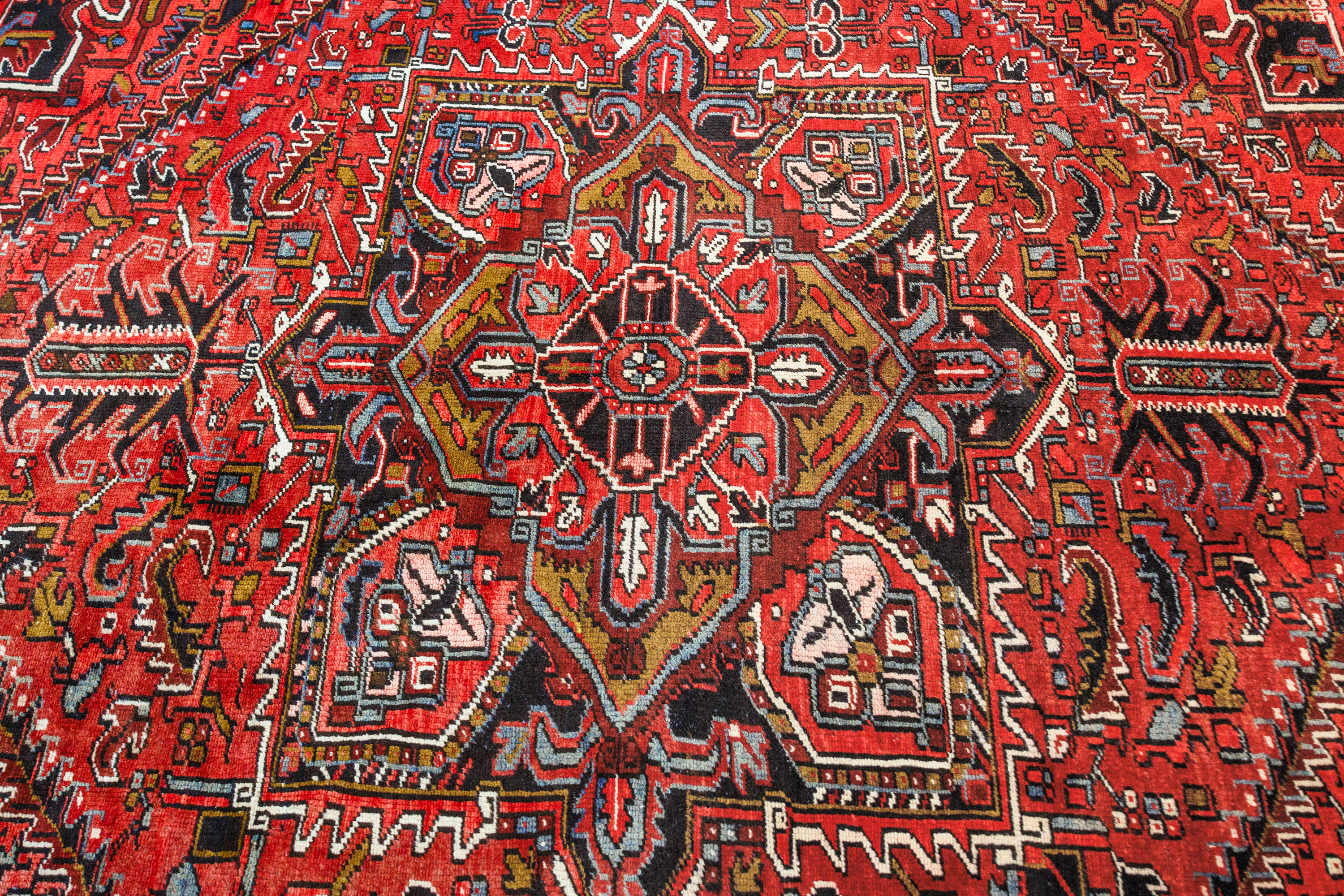 Vintage Persian Heriz Wool Rug 245cm x 337cm