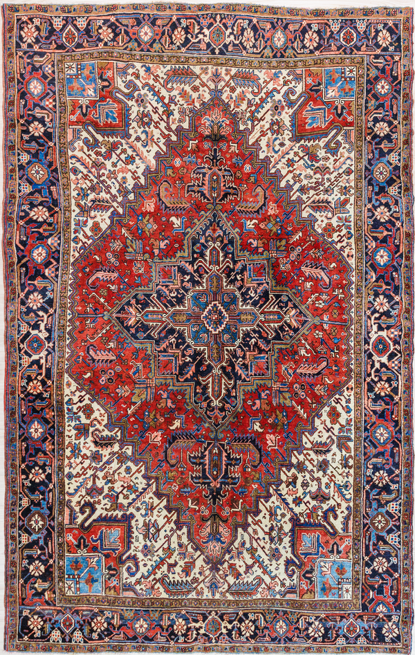 Vintage Persian Heriz Wool Rug 330cm x 243cm