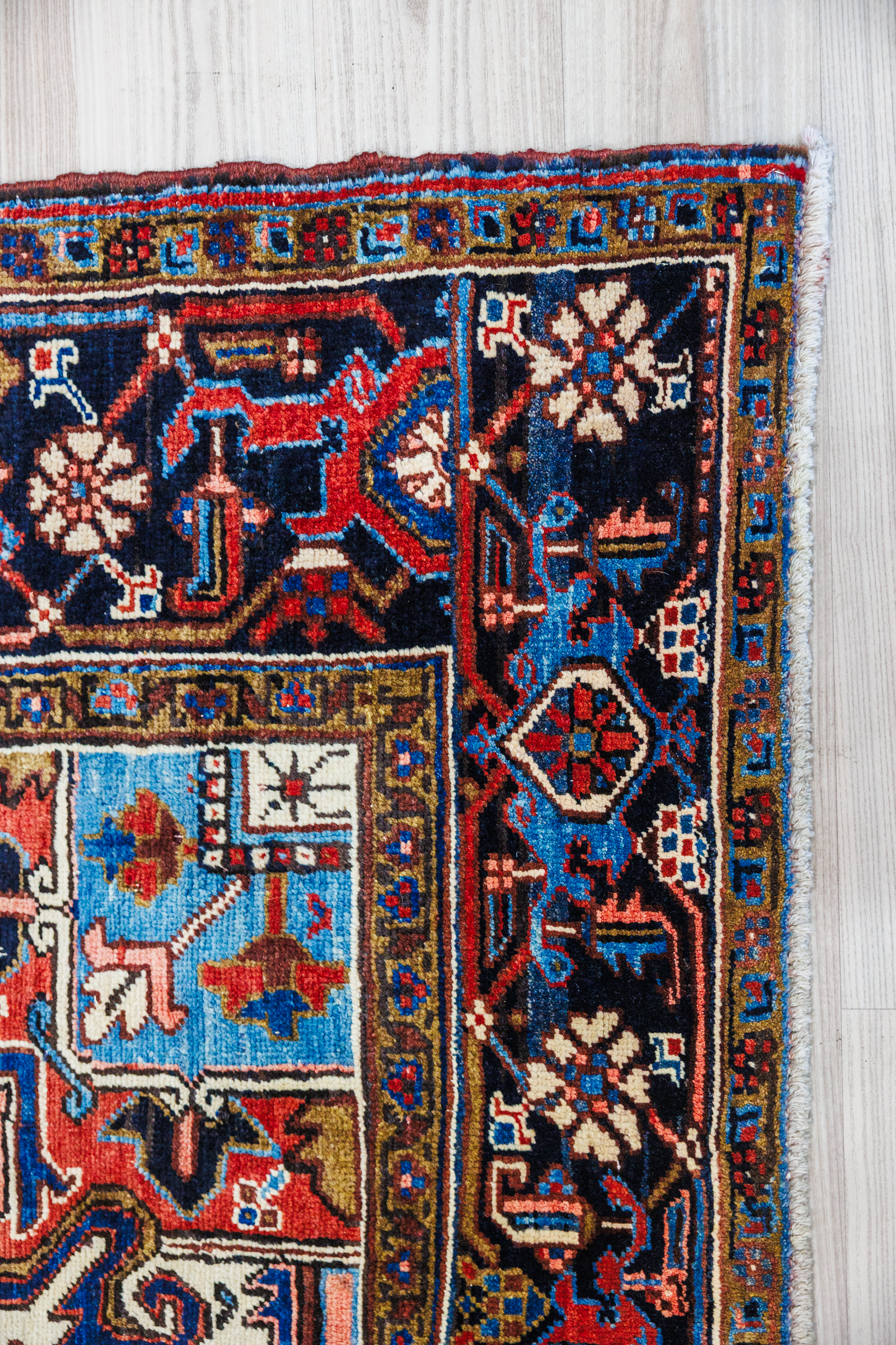 Vintage Persian Heriz Wool Rug 330cm x 243cm