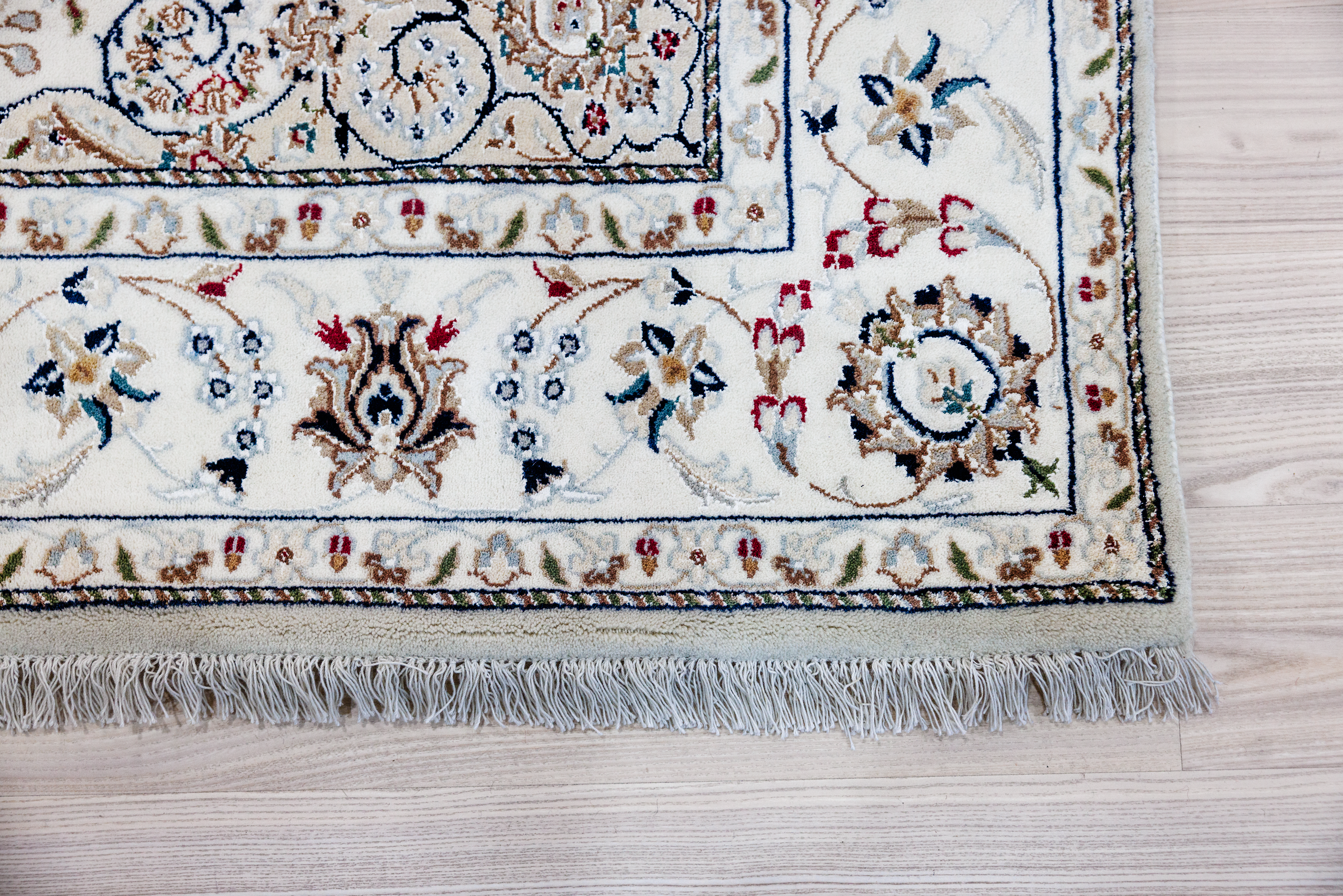 Cream Jaipur Nain Silk n Wool Rug 246cm x 170cm