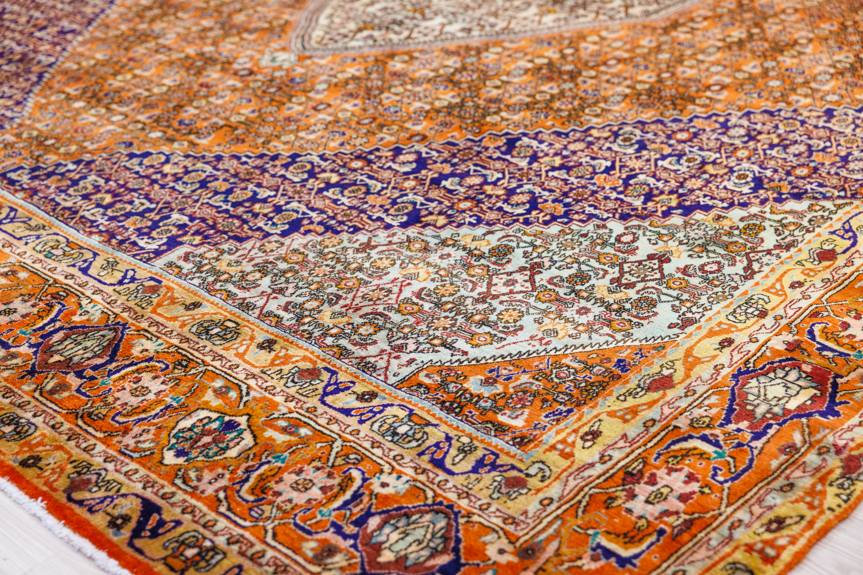 Terracotta Very Fine Persian Bijar Wool Rug 415cm x 315cm