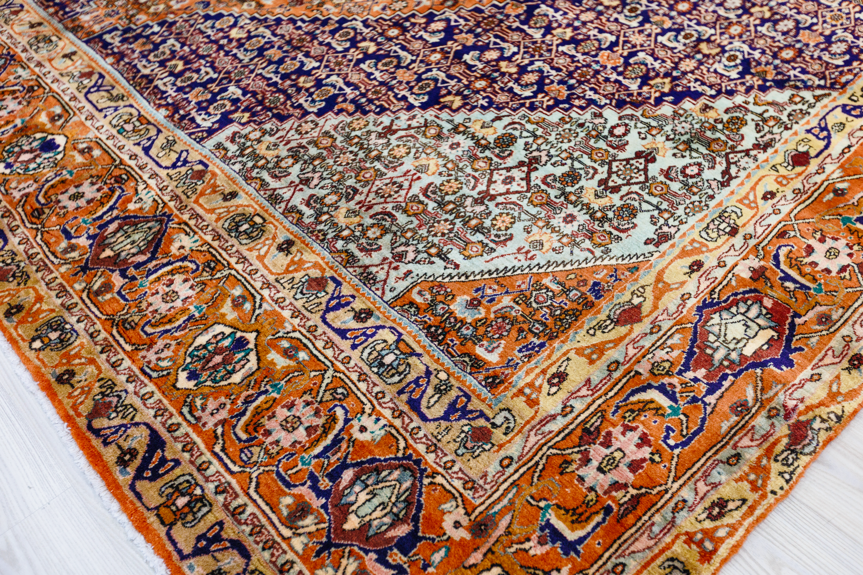 Terracotta Very Fine Persian Bijar Wool Rug 415cm x 315cm