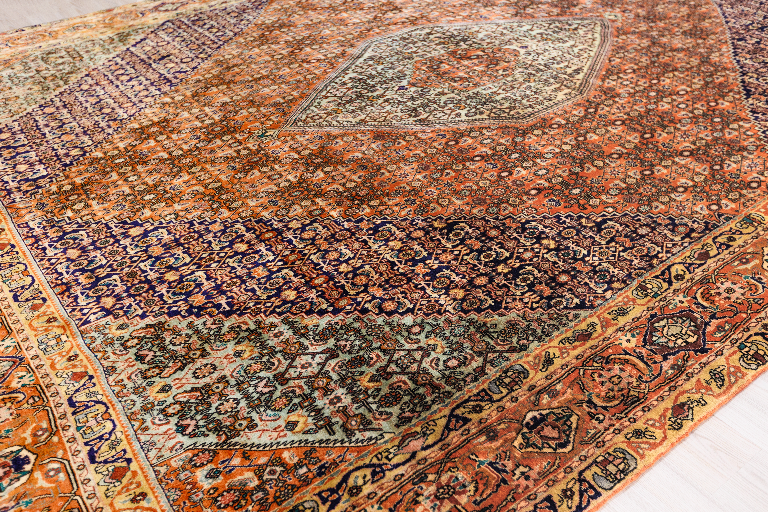 Terracotta Very Fine Persian Bijar Wool Rug 415cm x 315cm