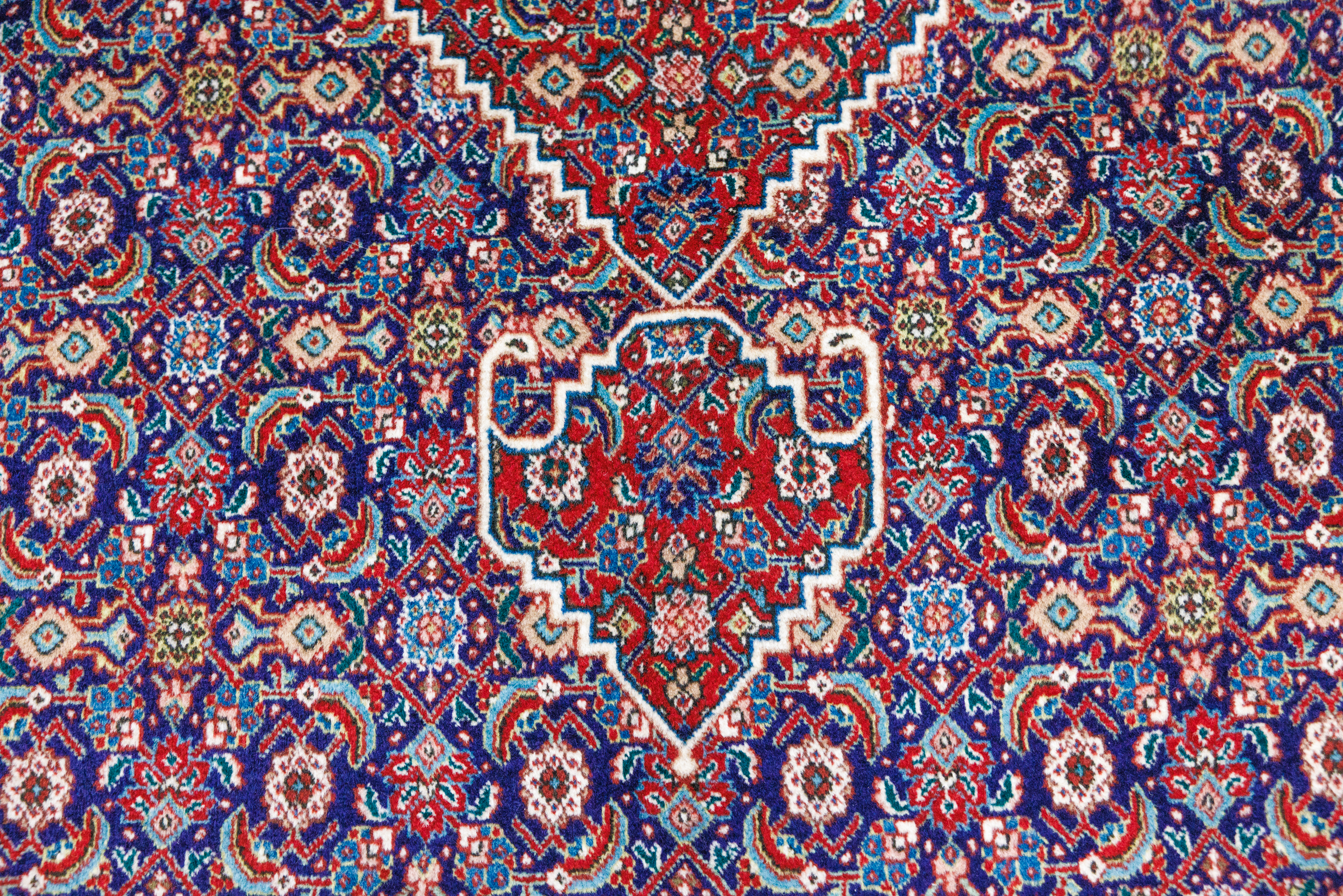 Navy Red  Persian Tabriz Wool Rug 355cm x 250cm
